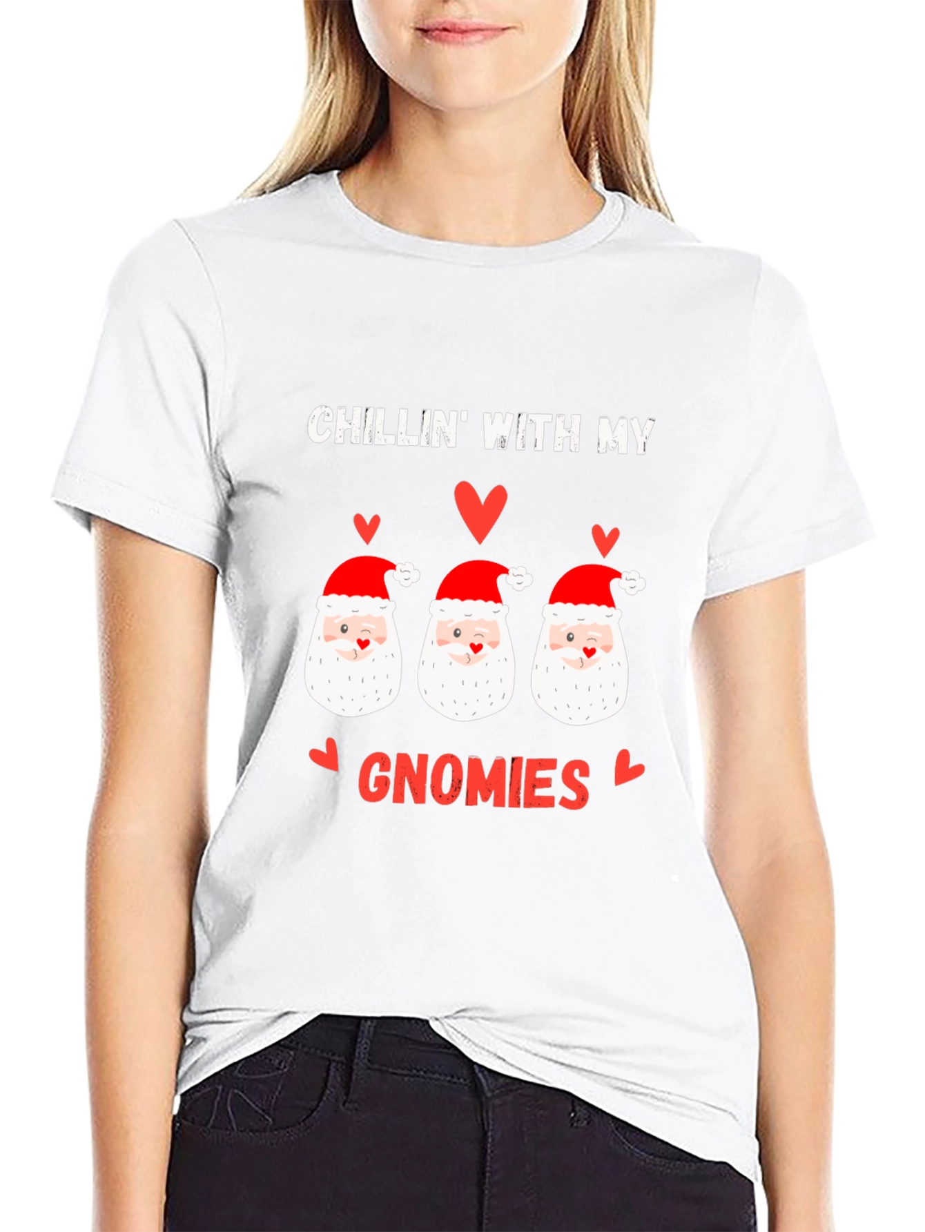 Chillin With My Gnomies Christmas T-Shirt