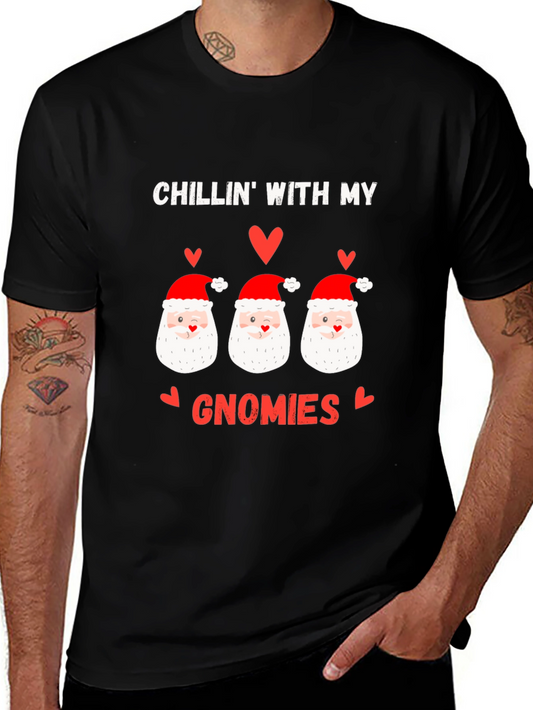 Chillin With My Gnomies Christmas T-Shirt