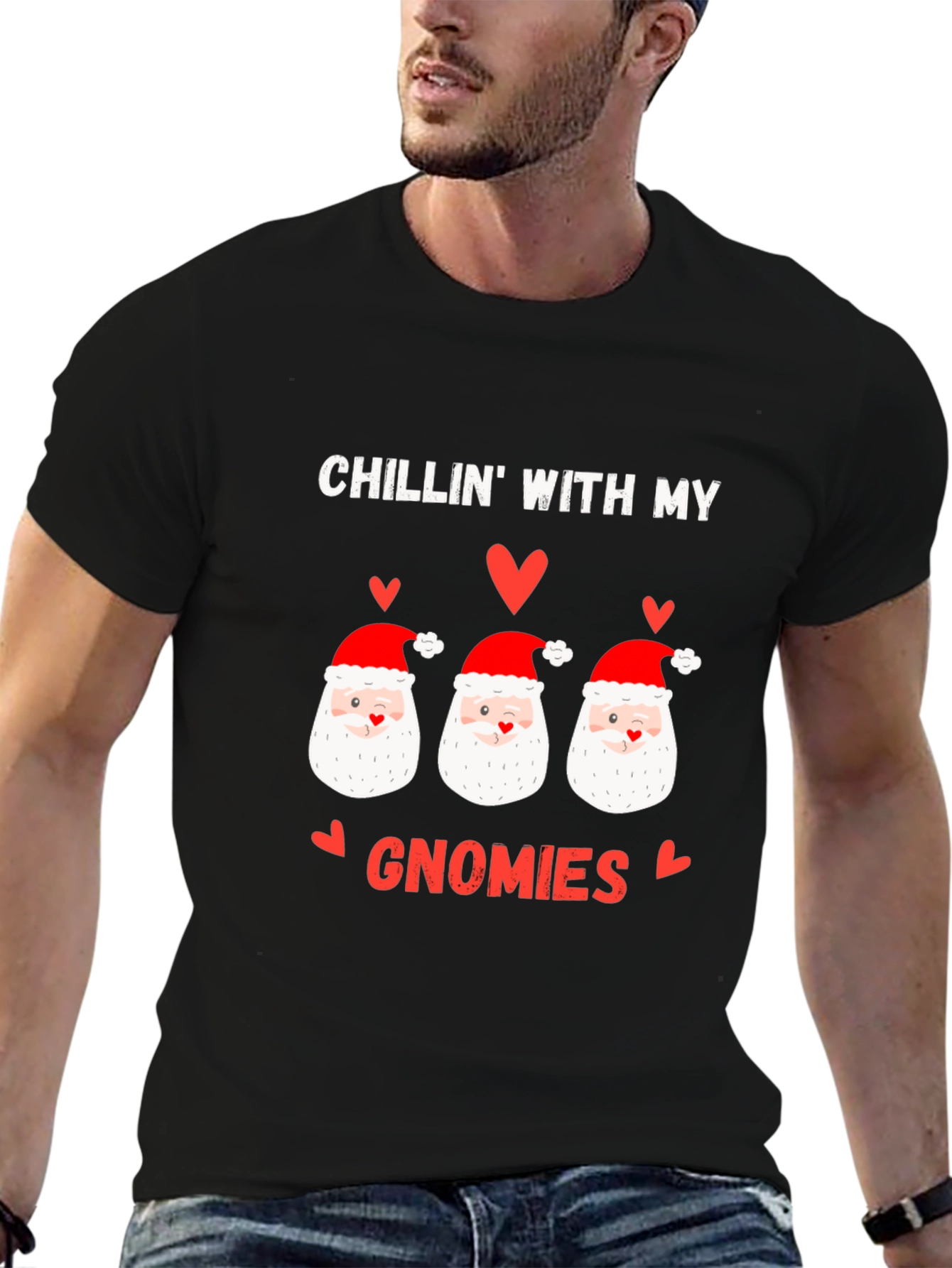 Chillin With My Gnomies Christmas T-Shirt