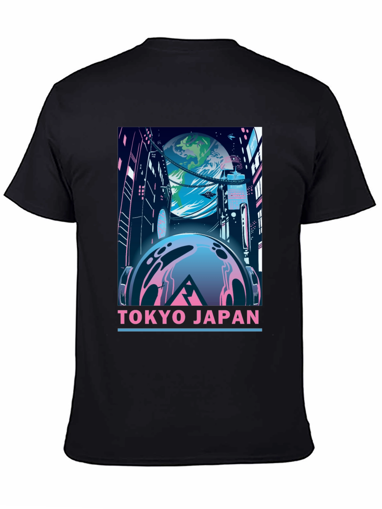 Tokyo Japan Graphic T-Shirt - Retro Sci-Fi Style