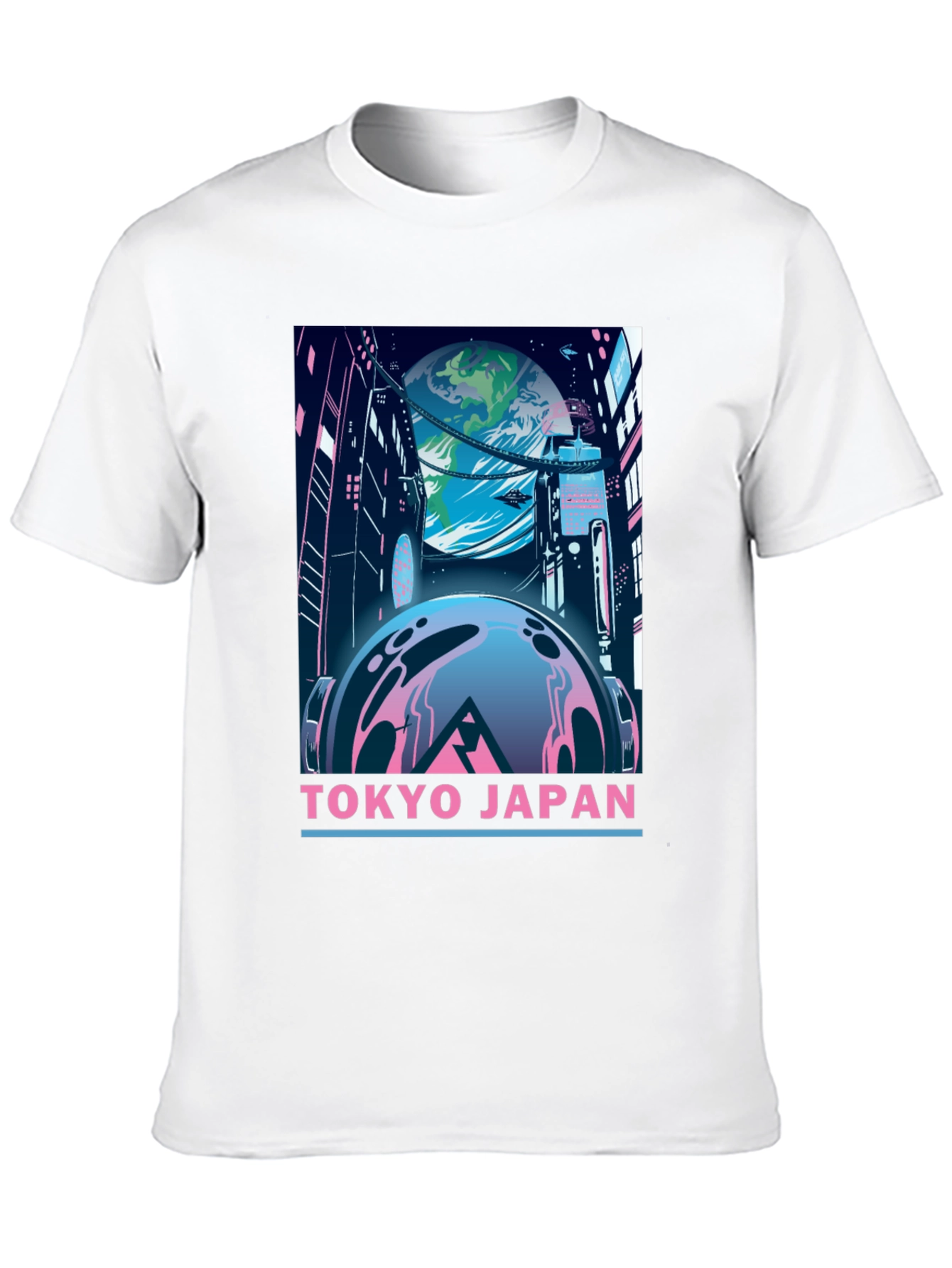 Tokyo Japan Graphic T-Shirt - Retro Sci-Fi Style