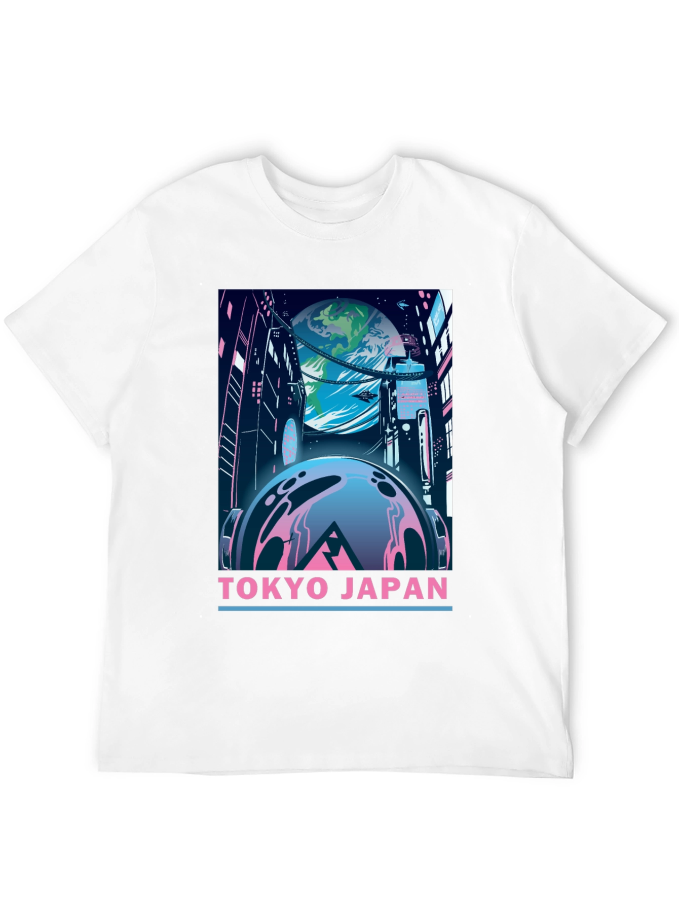 Tokyo Japan Graphic T-Shirt - Retro Sci-Fi Style