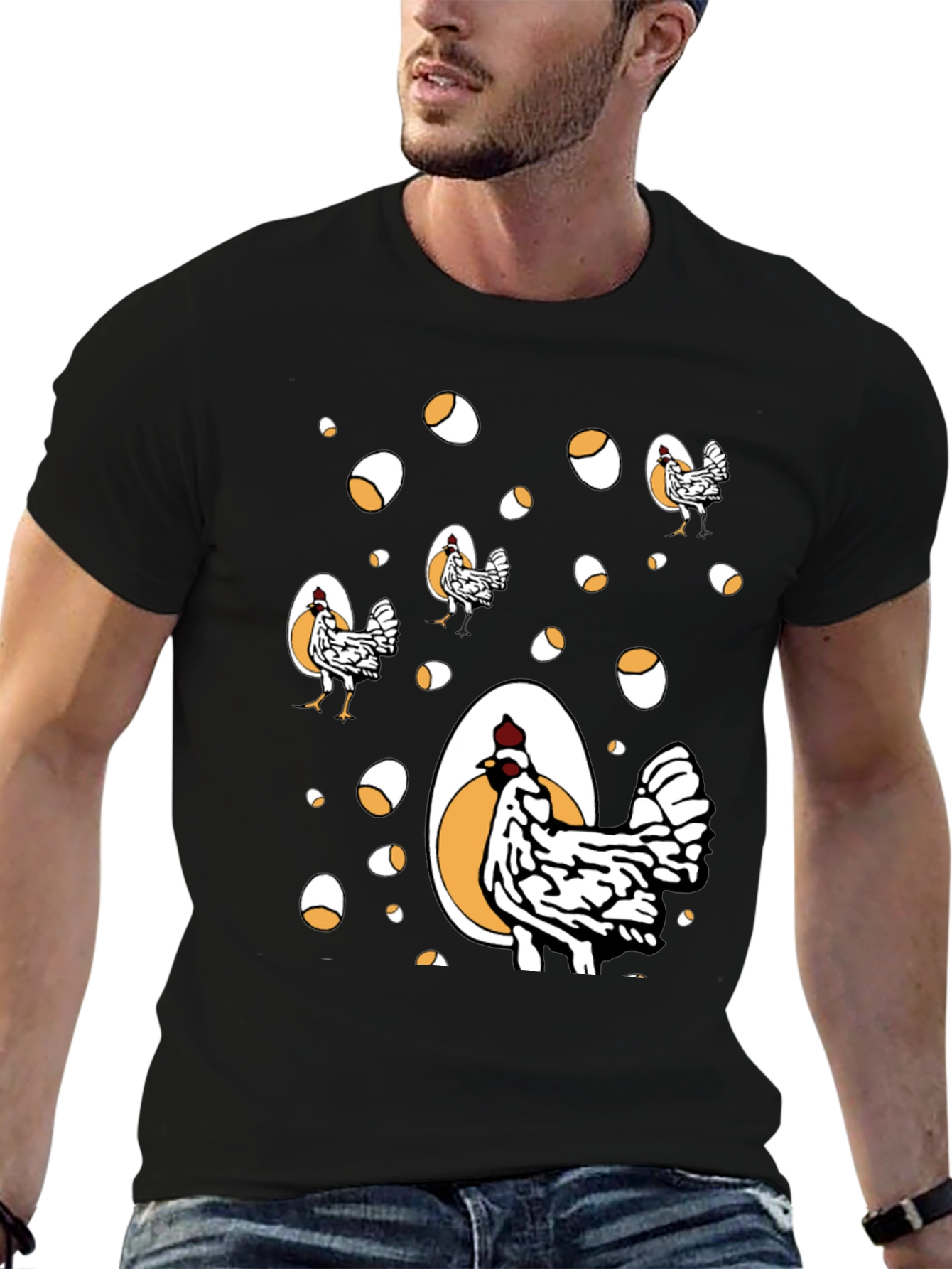 Funny Chicken & Egg Graphic Tee