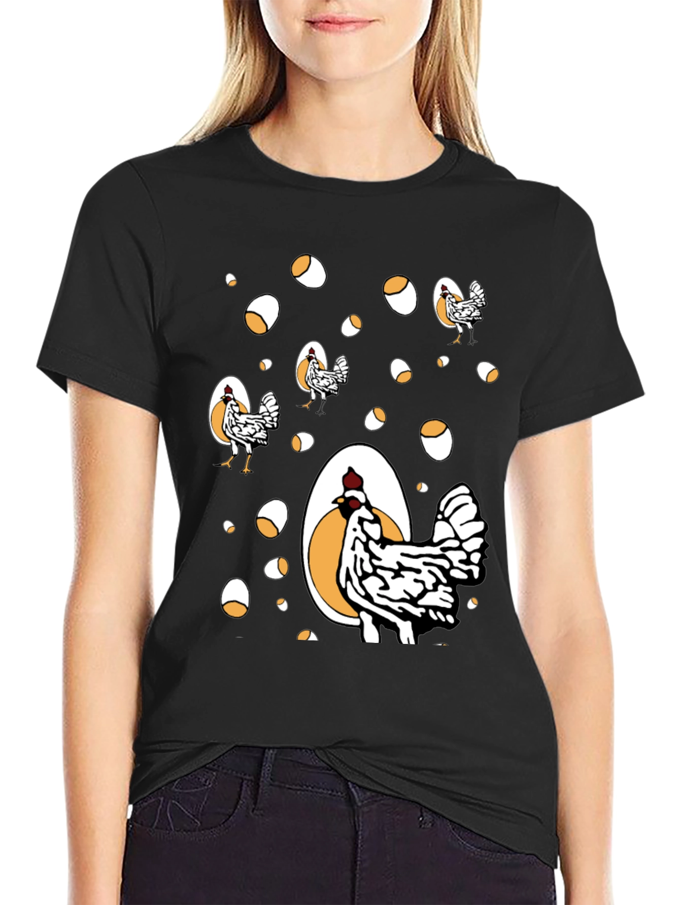 Funny Chicken & Egg Graphic Tee