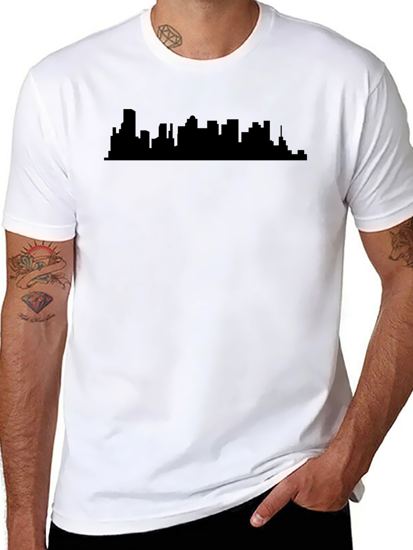 Cityscape Silhouette T-Shirt - Urban Style Tee