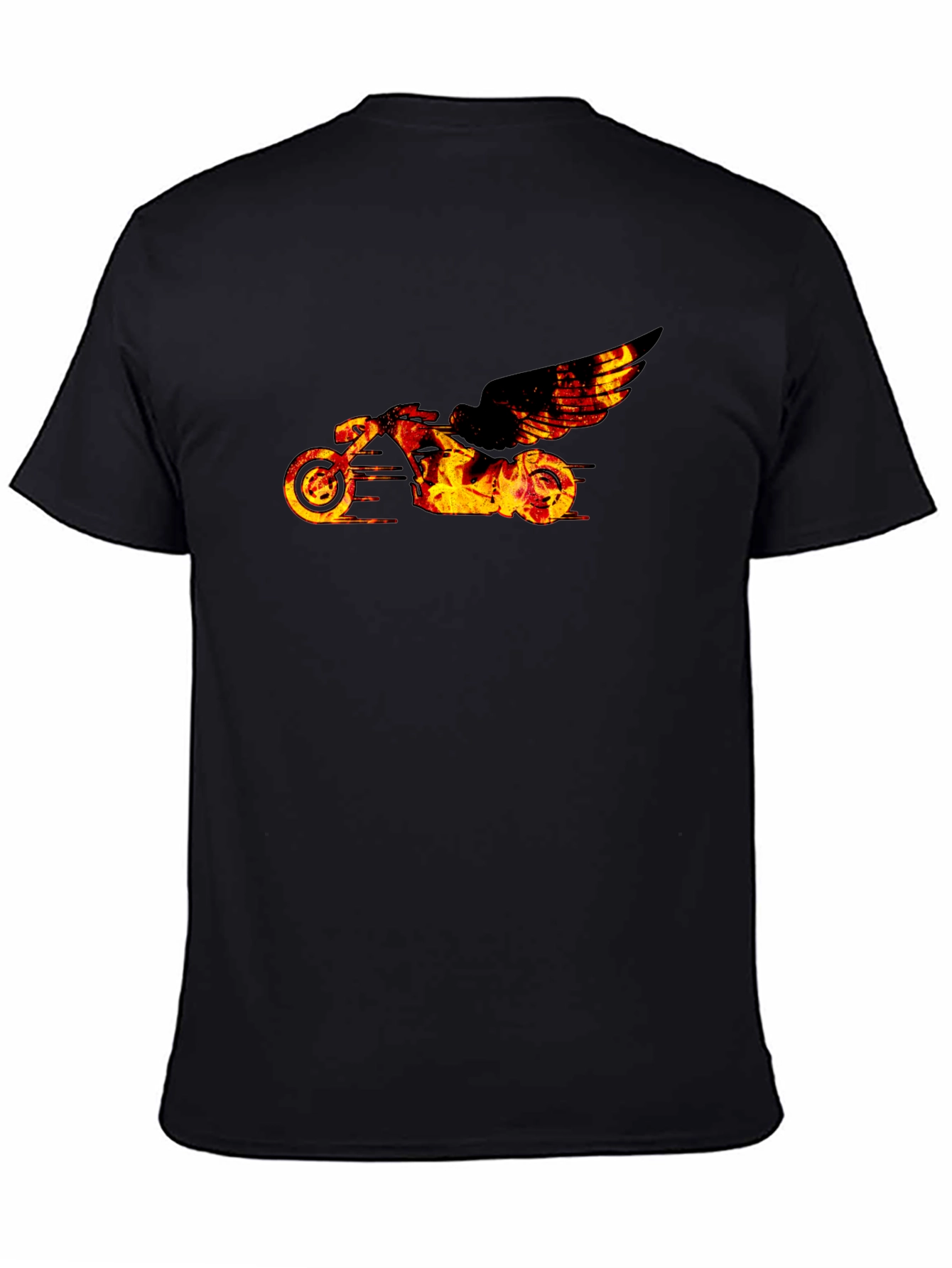Fiery Motorcycle Graphic Tee