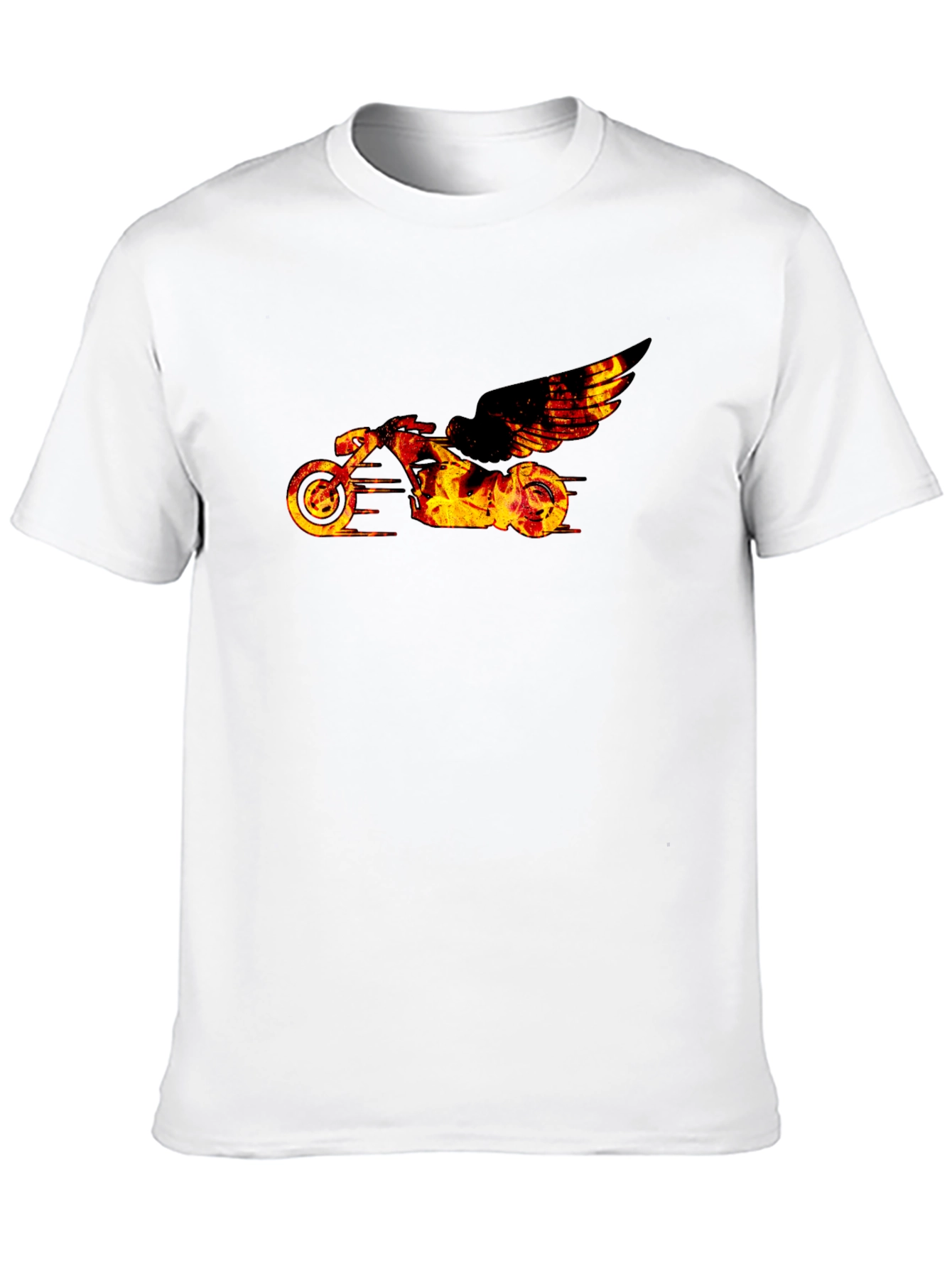 Fiery Motorcycle Graphic Tee