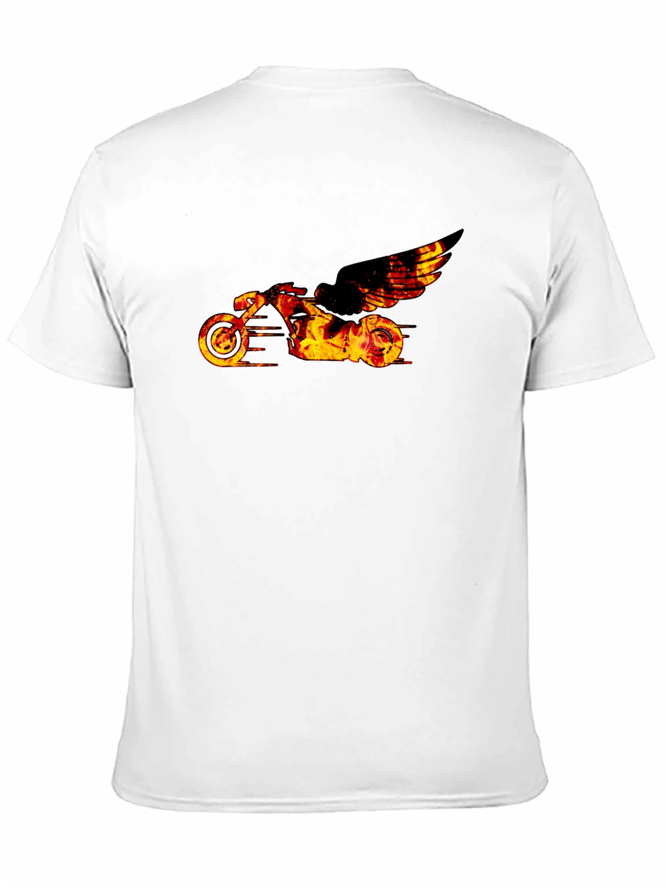 Fiery Motorcycle Graphic Tee