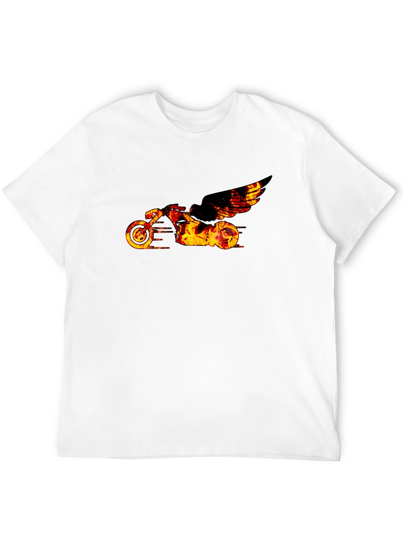 Fiery Motorcycle Graphic Tee