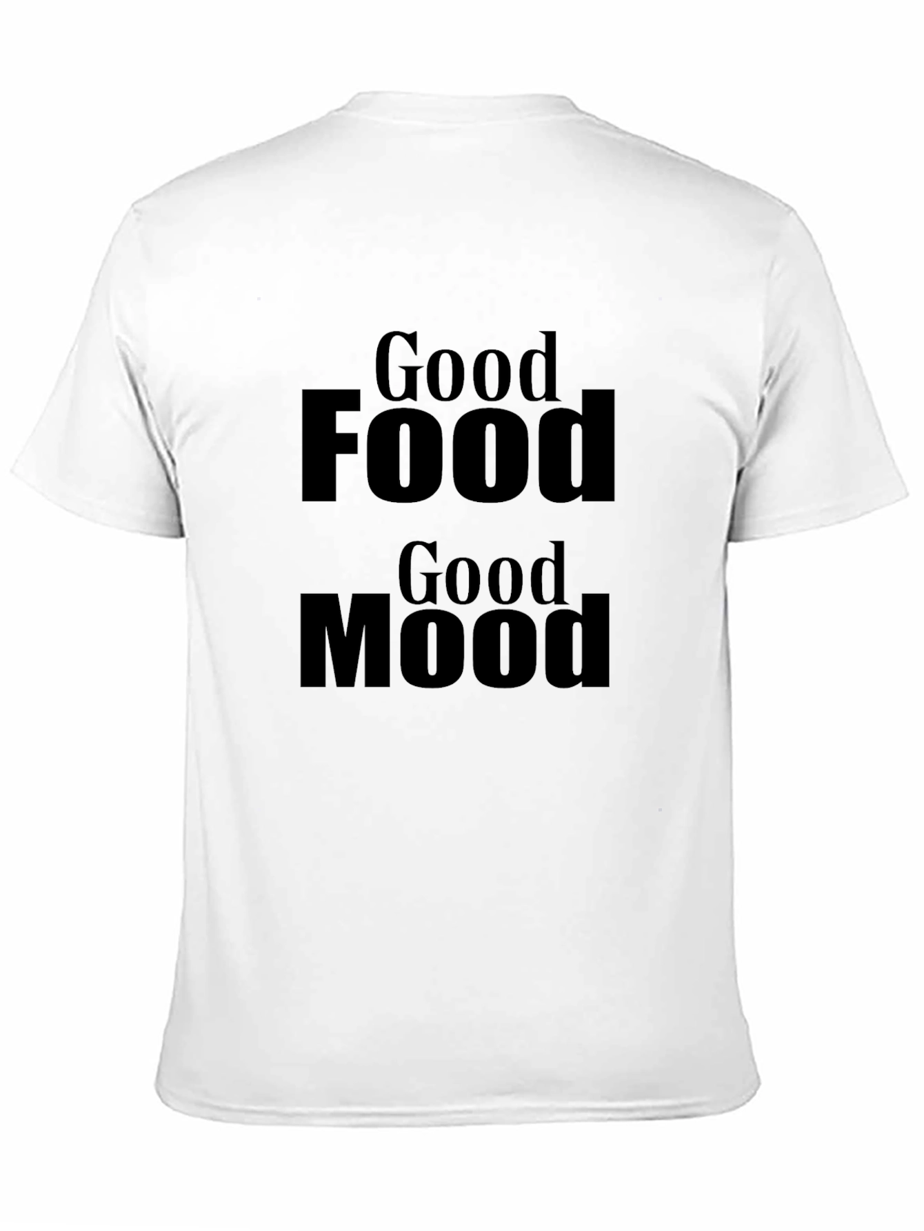 Good Food Good Mood Black T-Shirt