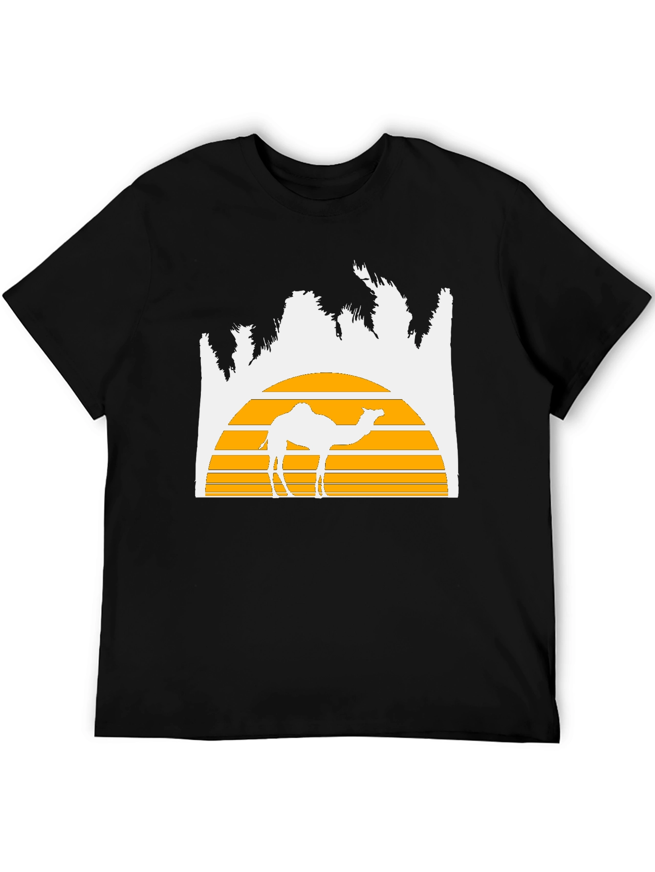Desert Sunset Camel Graphic T-Shirt