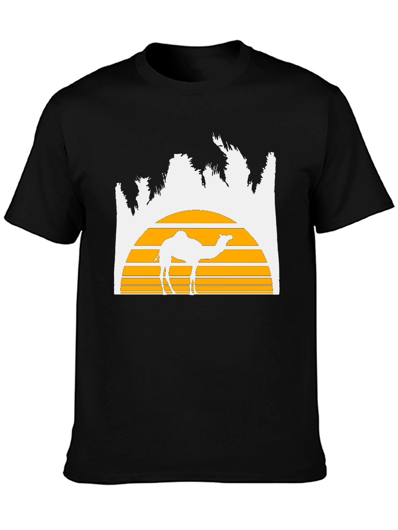 Desert Sunset Camel Graphic T-Shirt