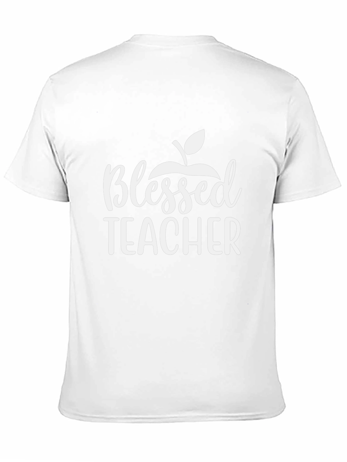 Blessed Teacher Graphic Tee - Black Cotton T-Shirt