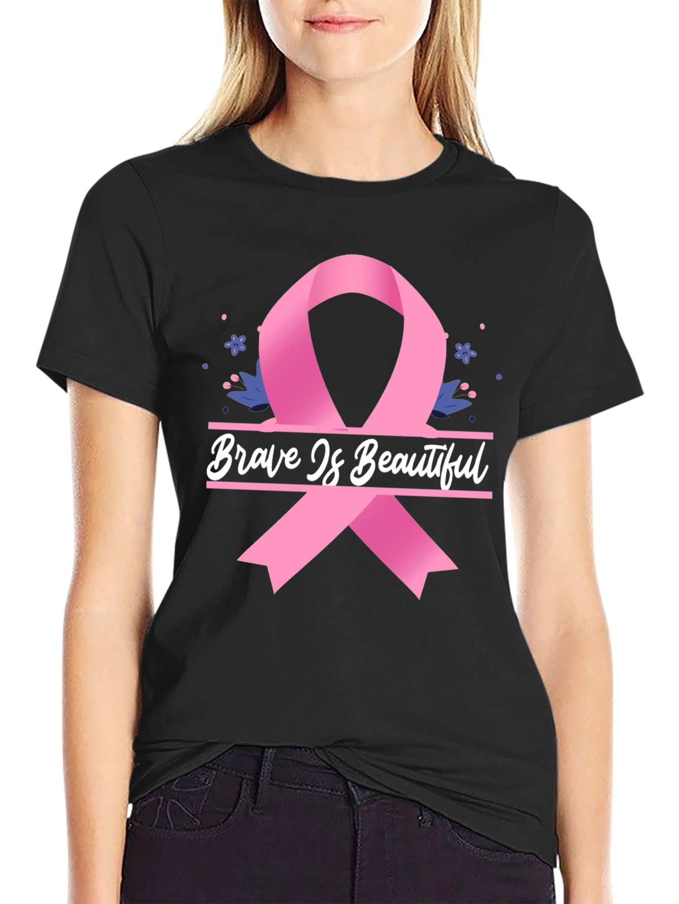 Brave is Beautiful Breast Cancer Awareness Tee