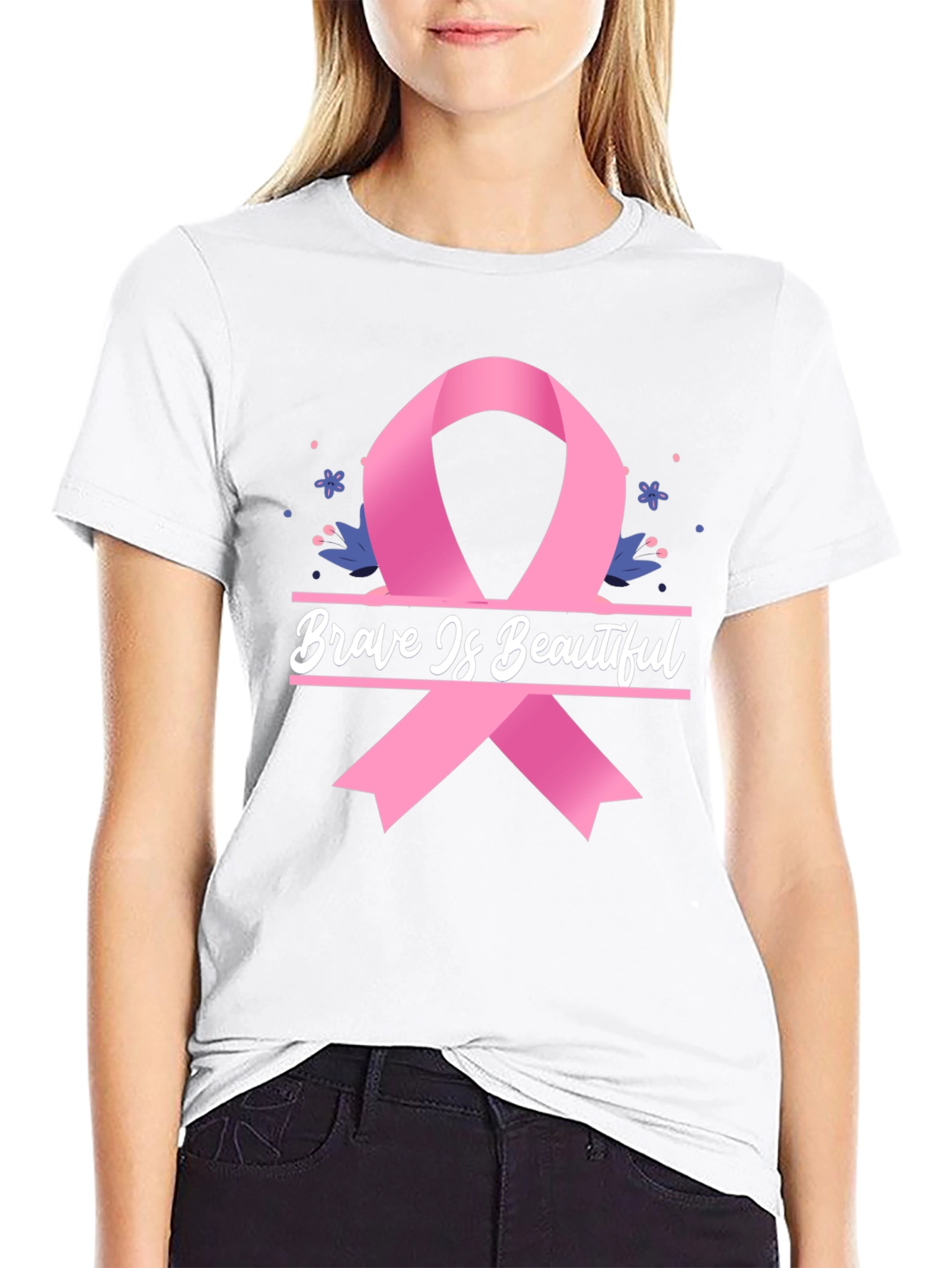 Brave is Beautiful Breast Cancer Awareness Tee