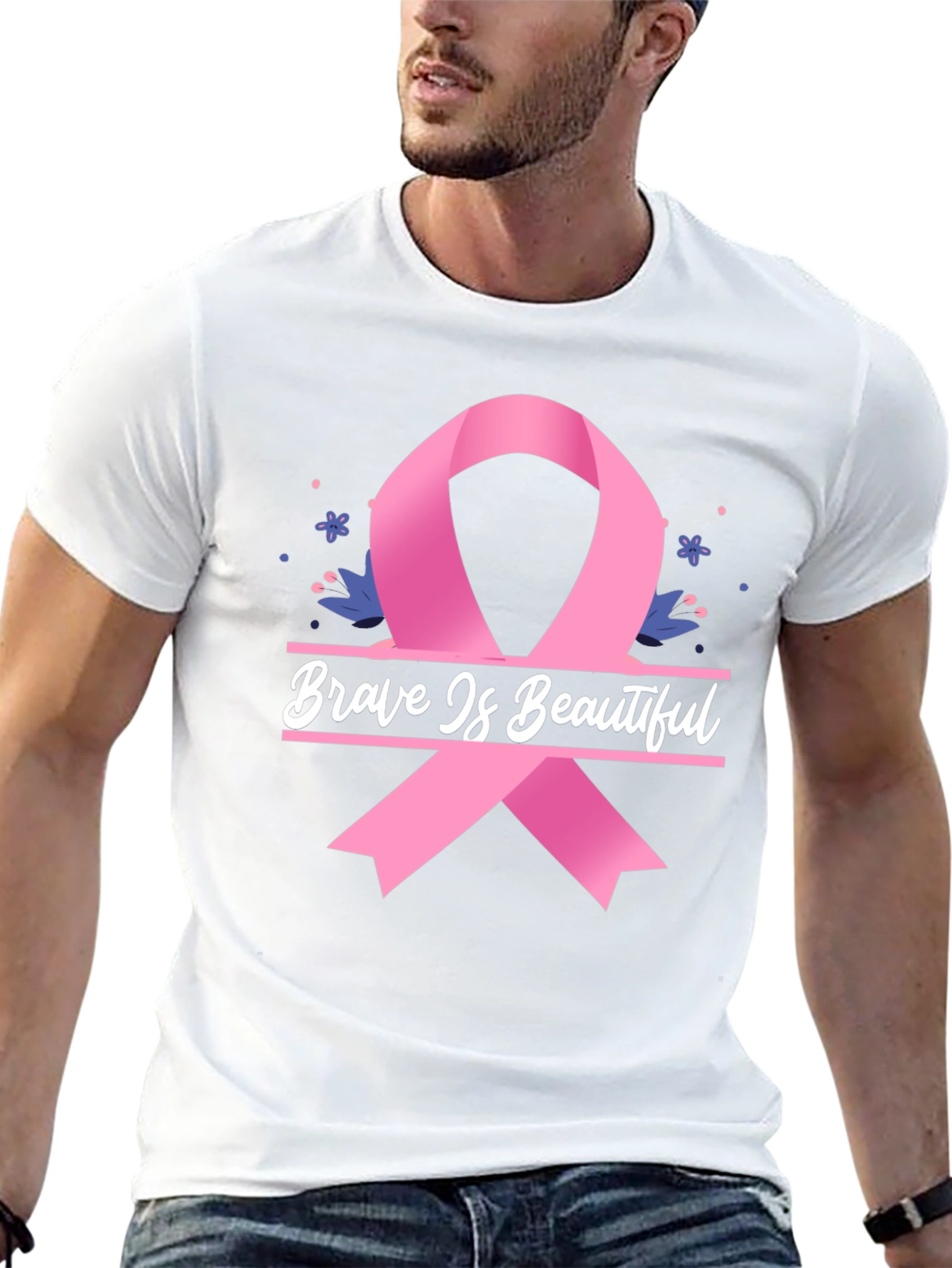 Brave is Beautiful Breast Cancer Awareness Tee