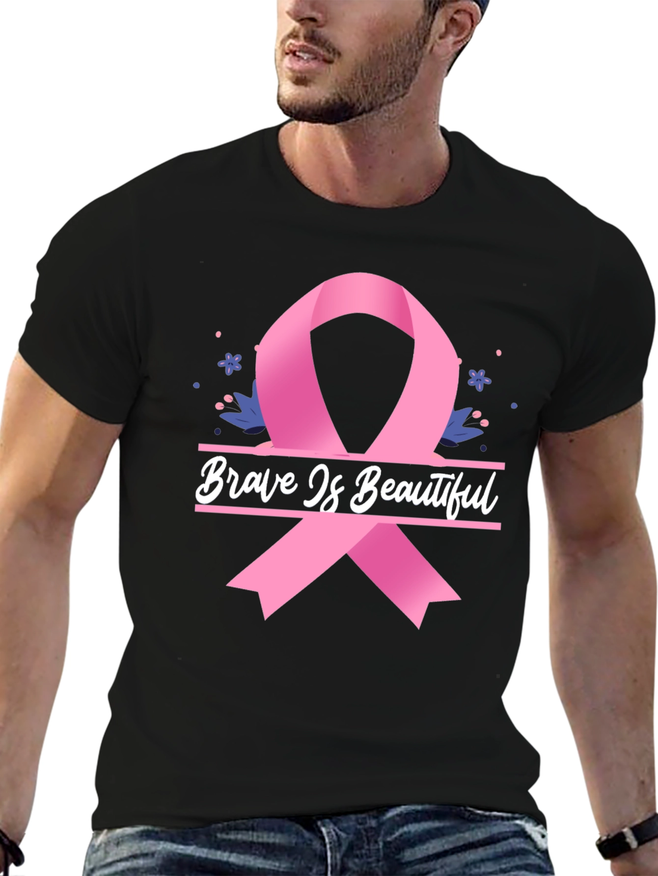 Brave is Beautiful Breast Cancer Awareness Tee