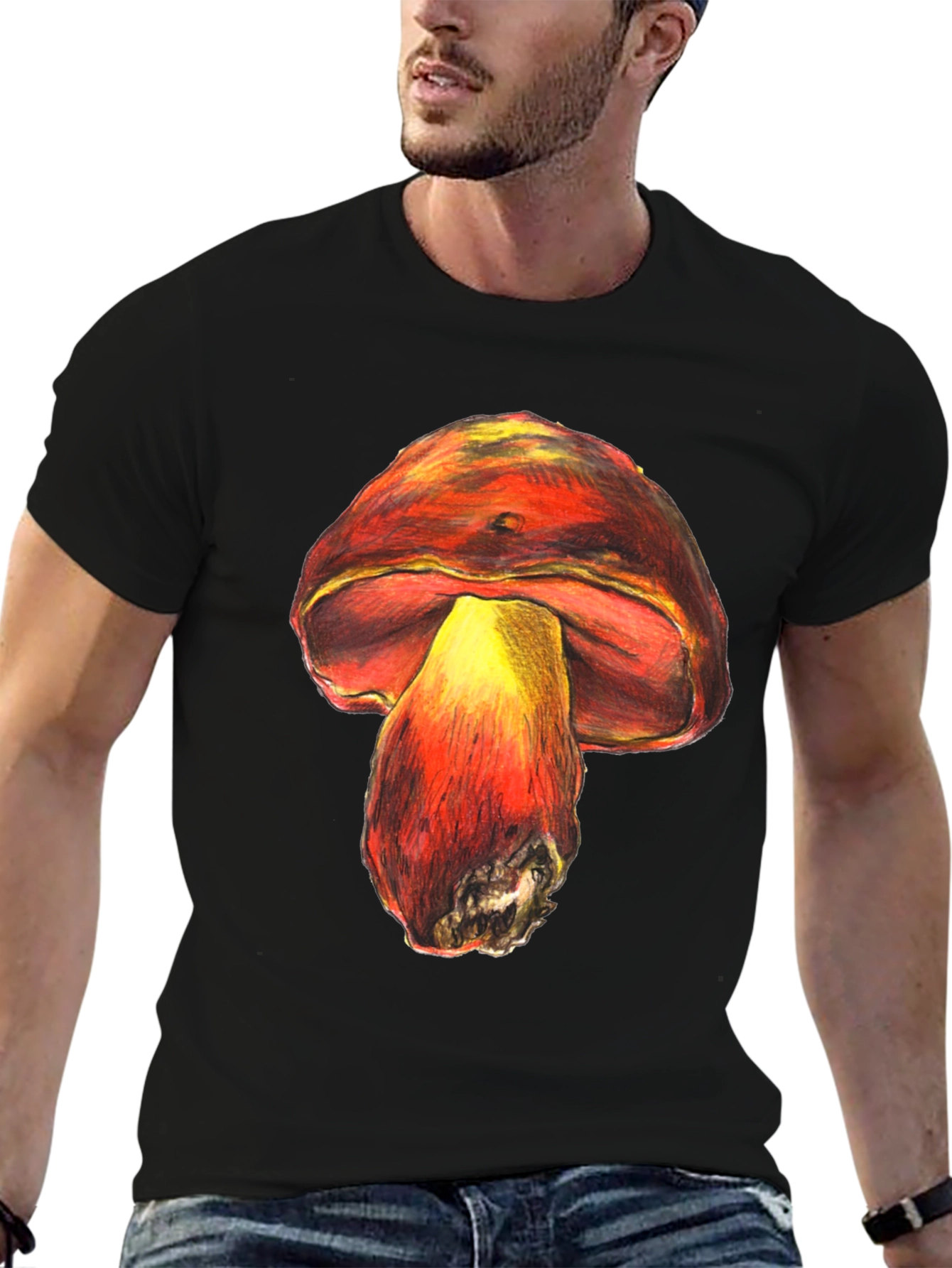 Mushroom Graphic Tee - Unique Unisex Design