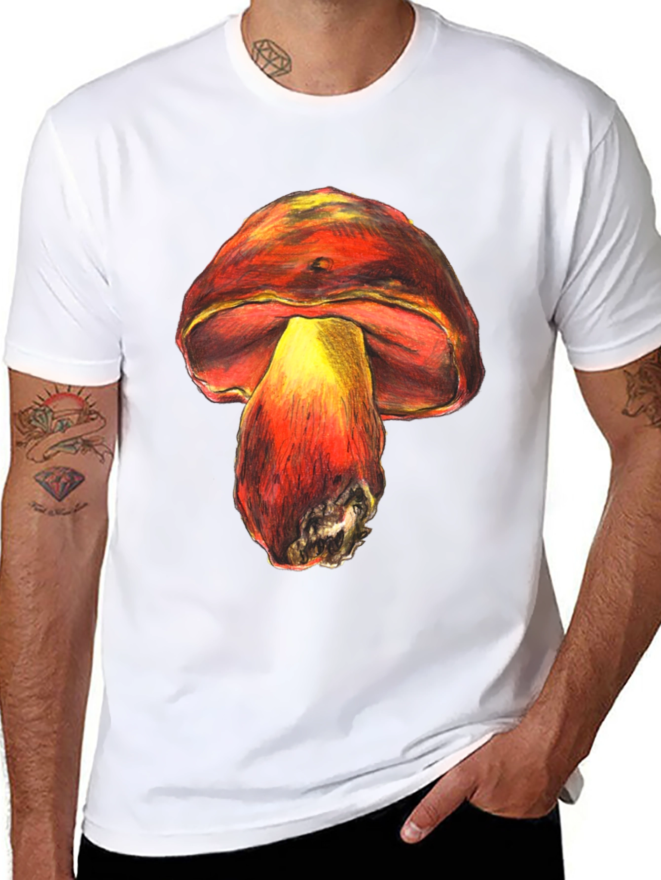 Mushroom Graphic Tee - Unique Unisex Design