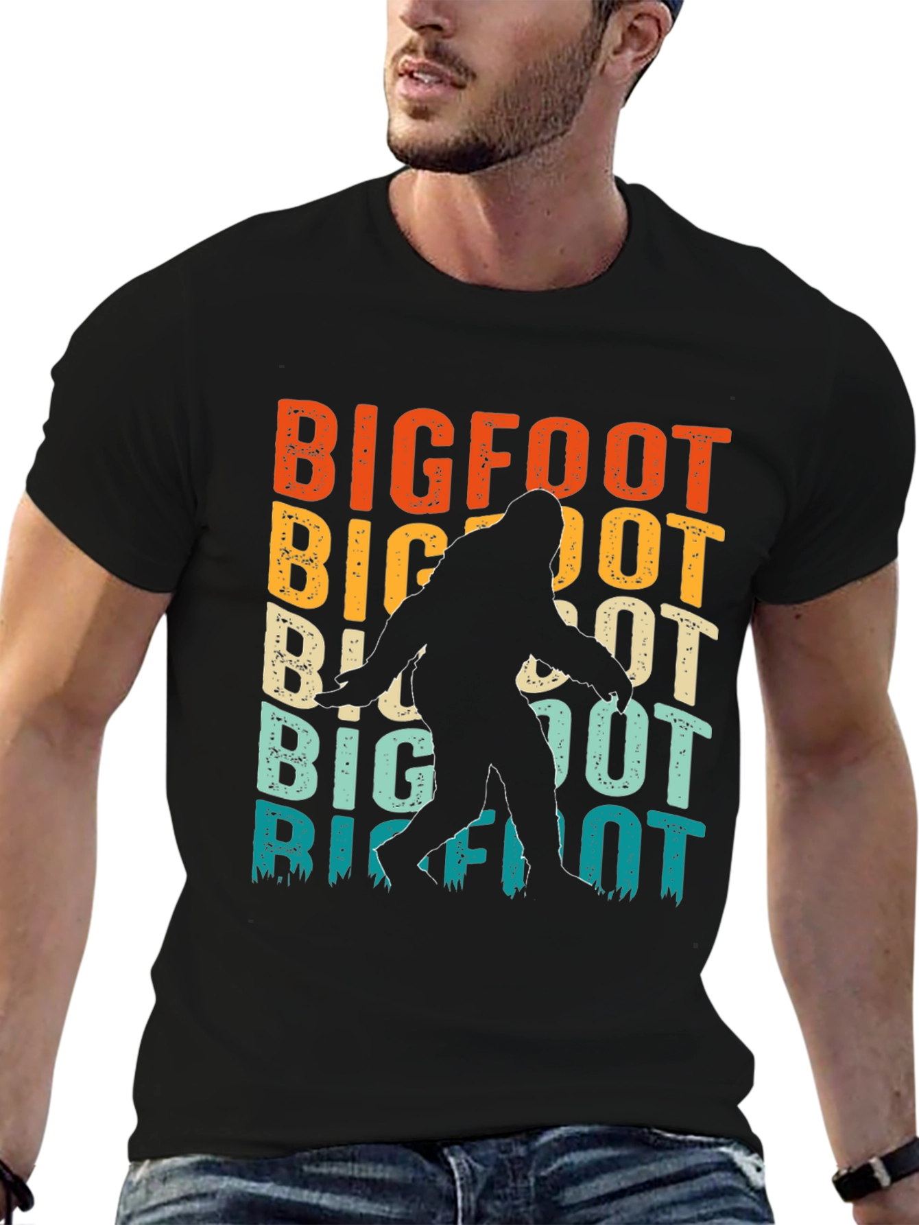 Retro Bigfoot Graphic T-Shirt