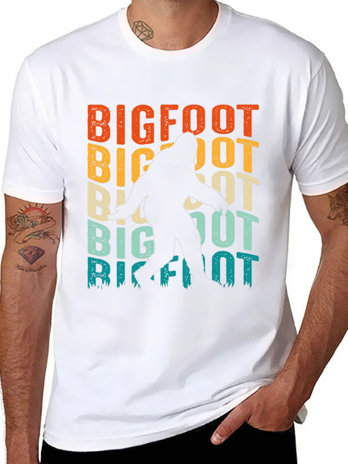 Retro Bigfoot Graphic T-Shirt