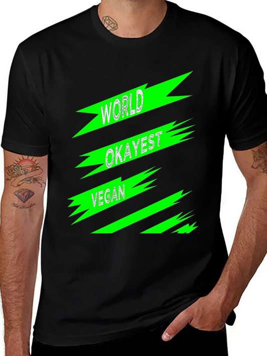 World Okayest Vegan Graphic T-Shirt