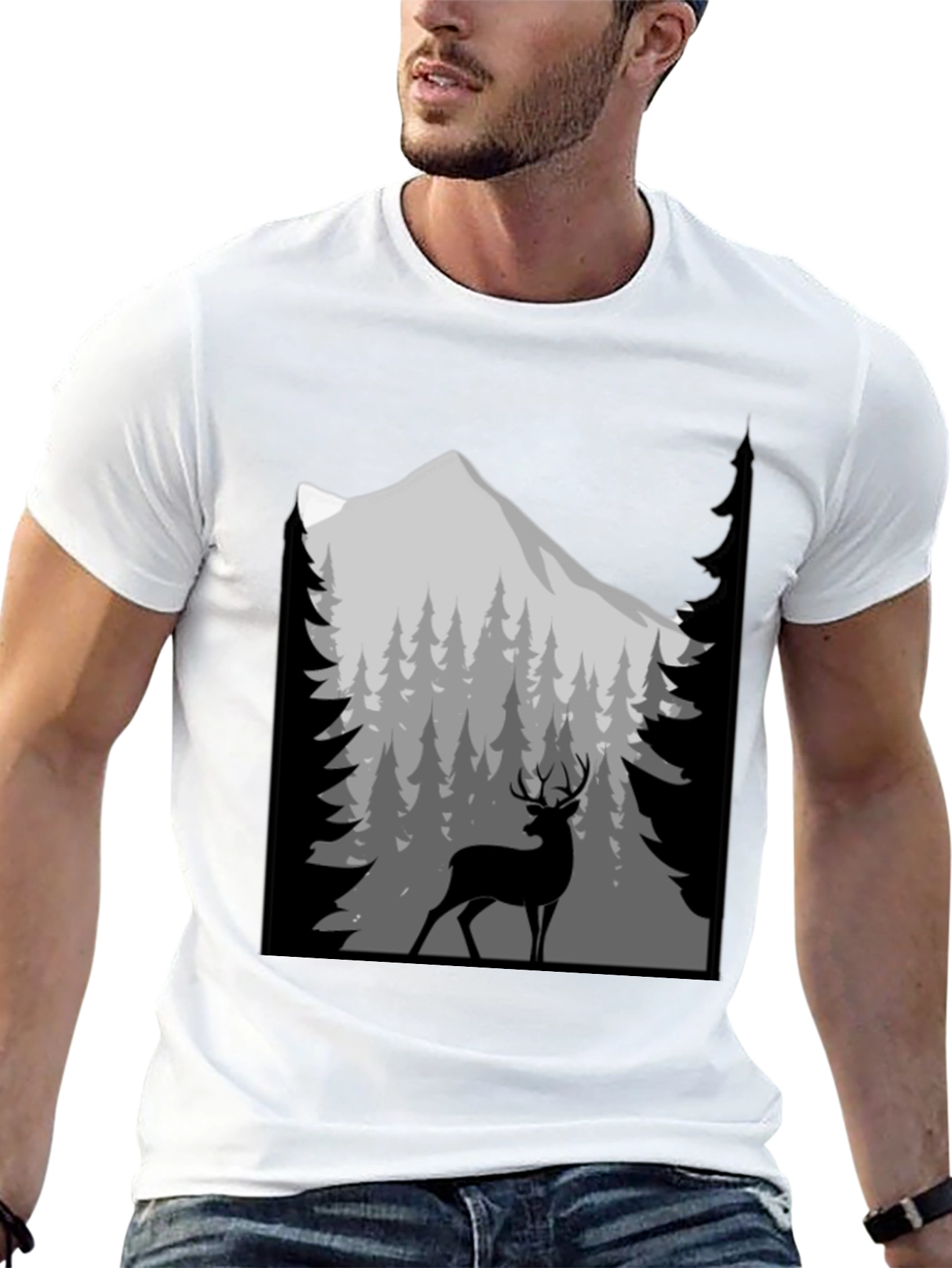 Deer Mountain Graphic T-Shirt