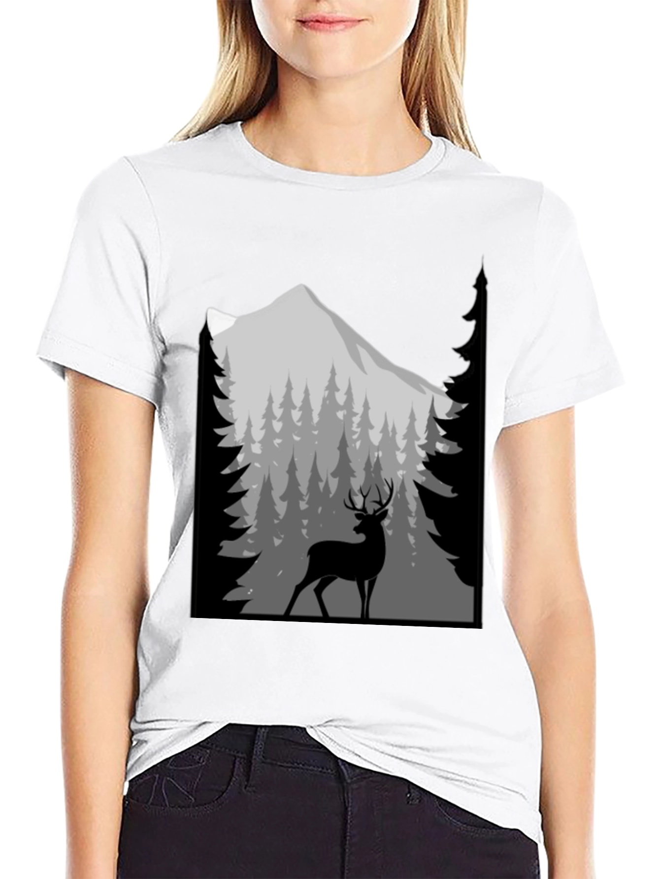 Deer Mountain Graphic T-Shirt