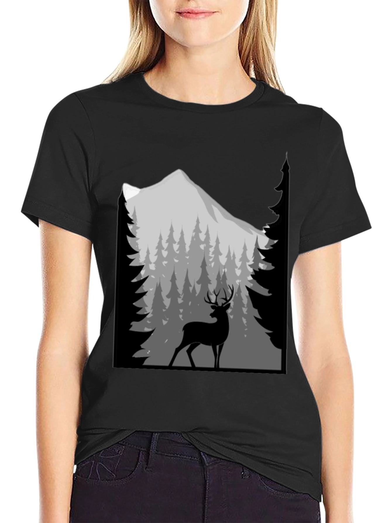 Deer Mountain Graphic T-Shirt