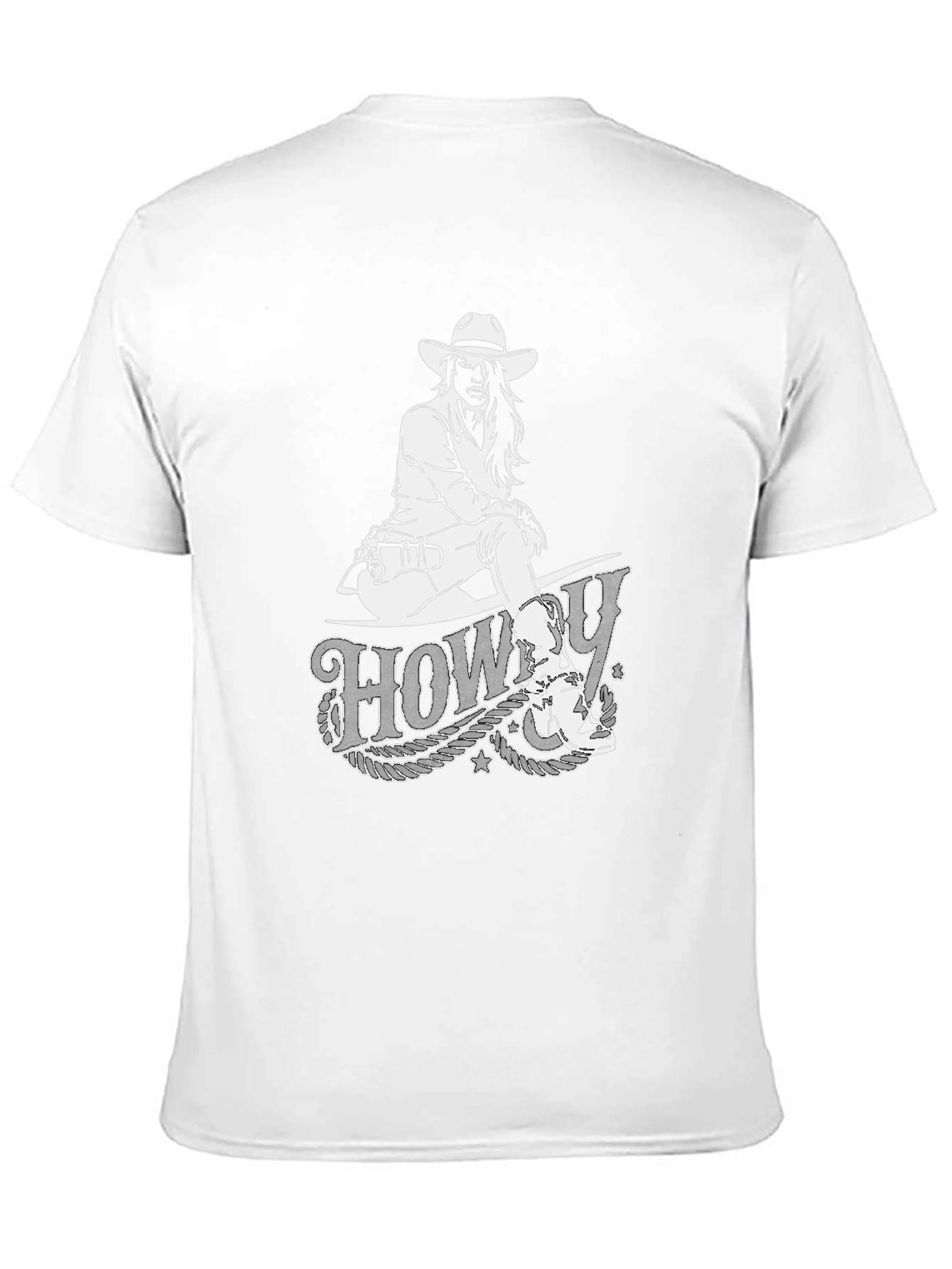 Howdy Cowgirl Graphic Tee - Black Cotton T-Shirt