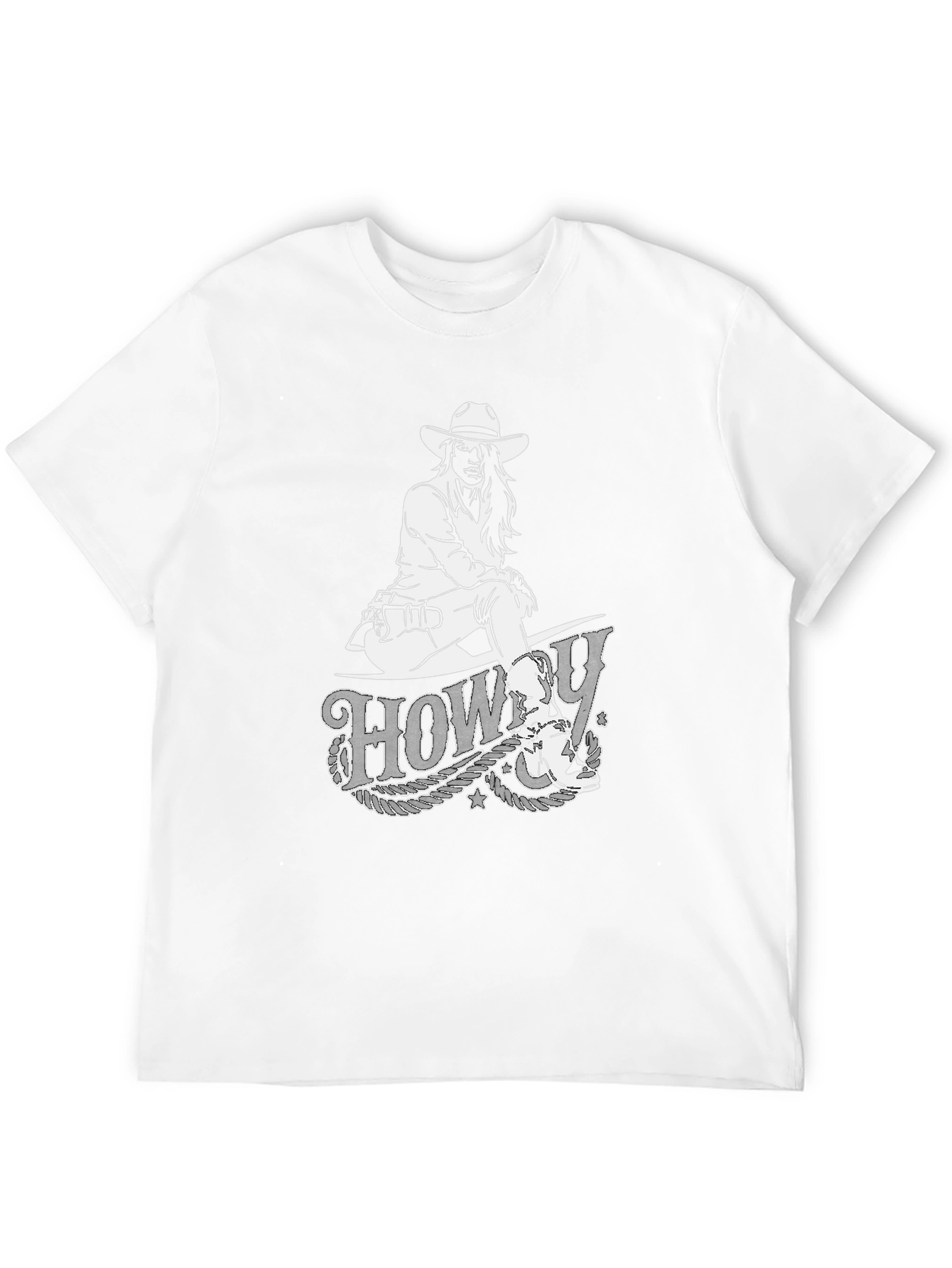 Howdy Cowgirl Graphic Tee - Black Cotton T-Shirt