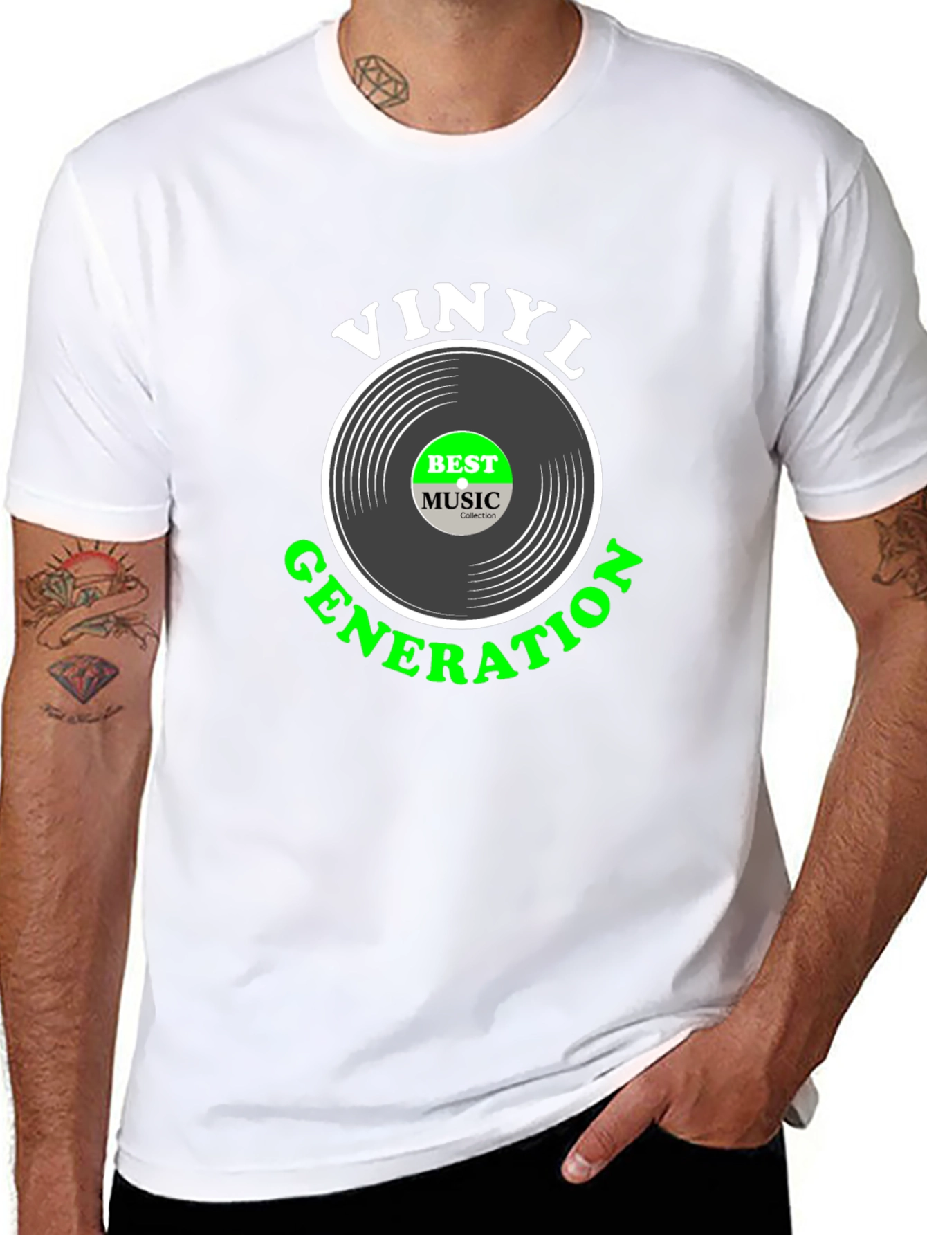 Vinyl Generation Black T-Shirt