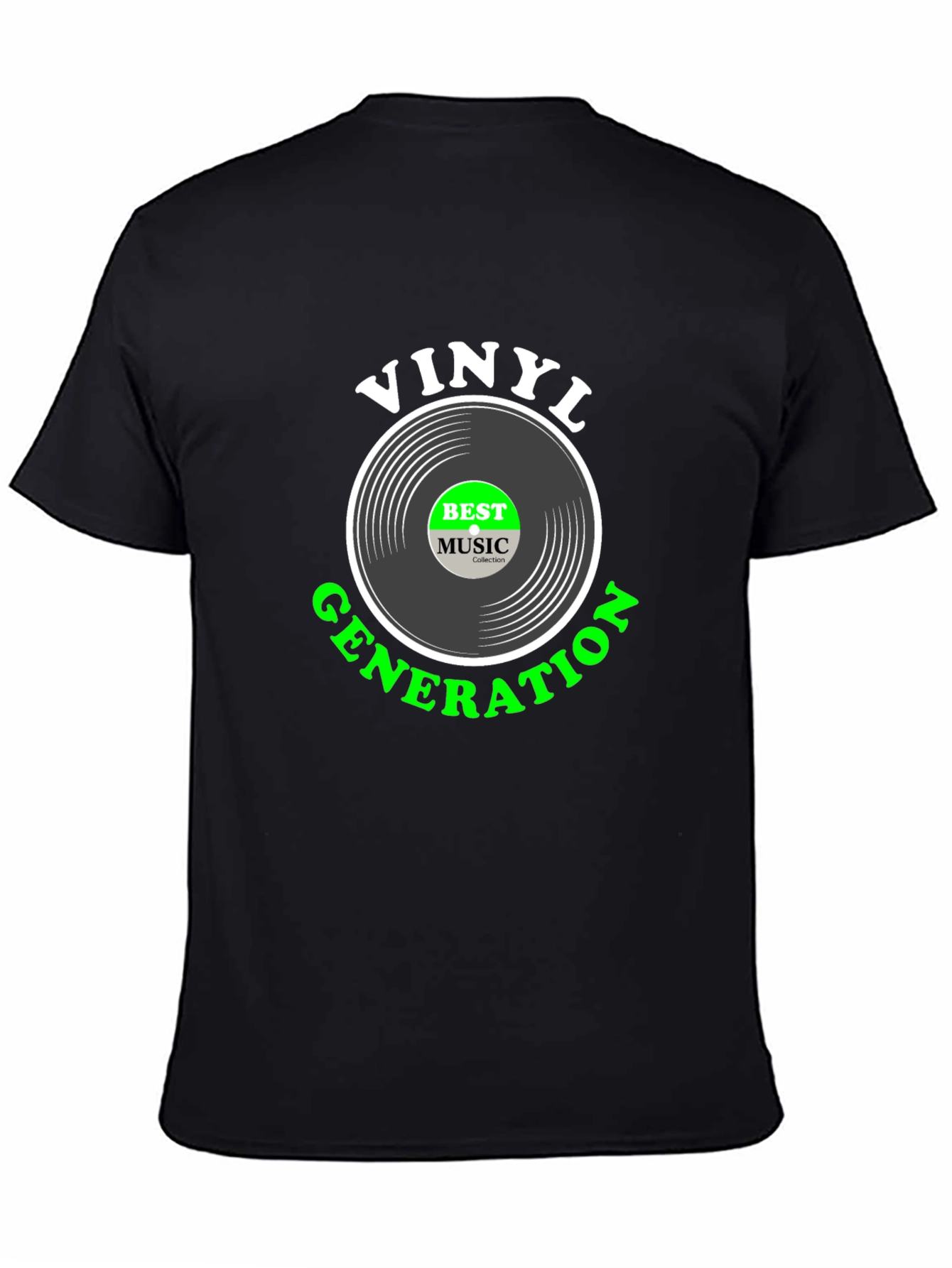 Vinyl Generation Black T-Shirt