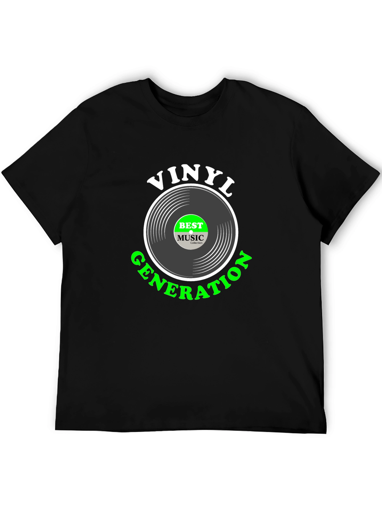 Vinyl Generation Black T-Shirt