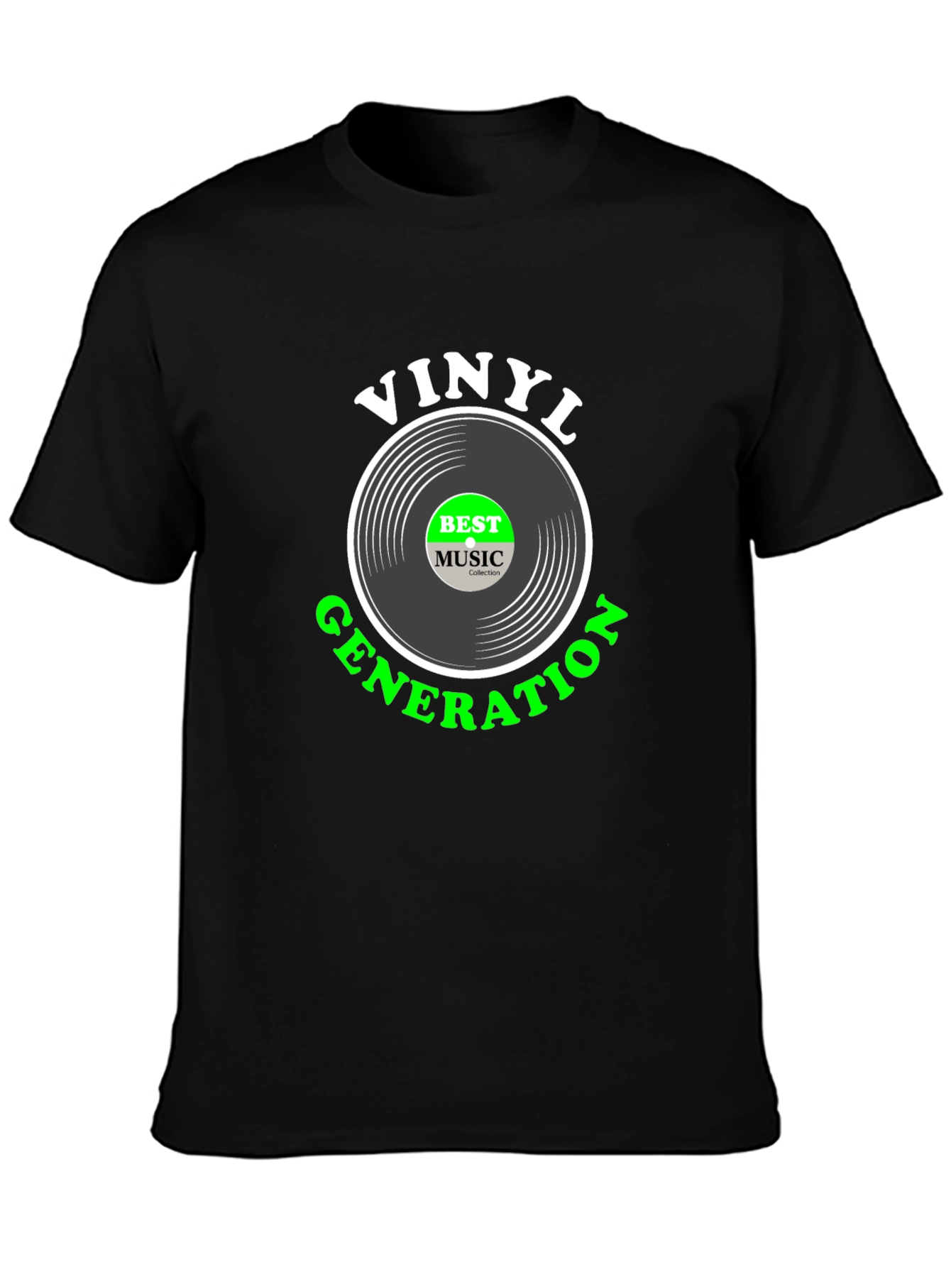 Vinyl Generation Black T-Shirt