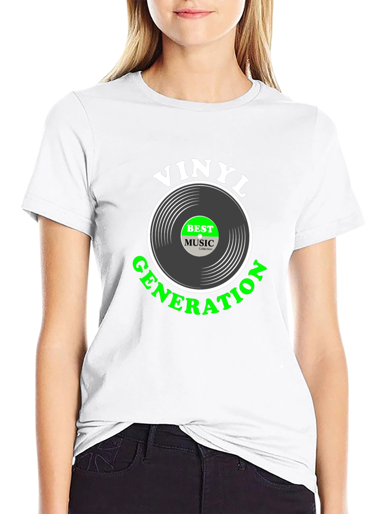 Vinyl Generation Black T-Shirt
