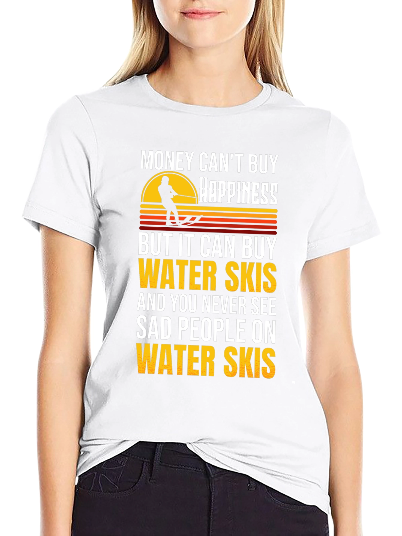 Water Skis Happiness Graphic T-Shirt
