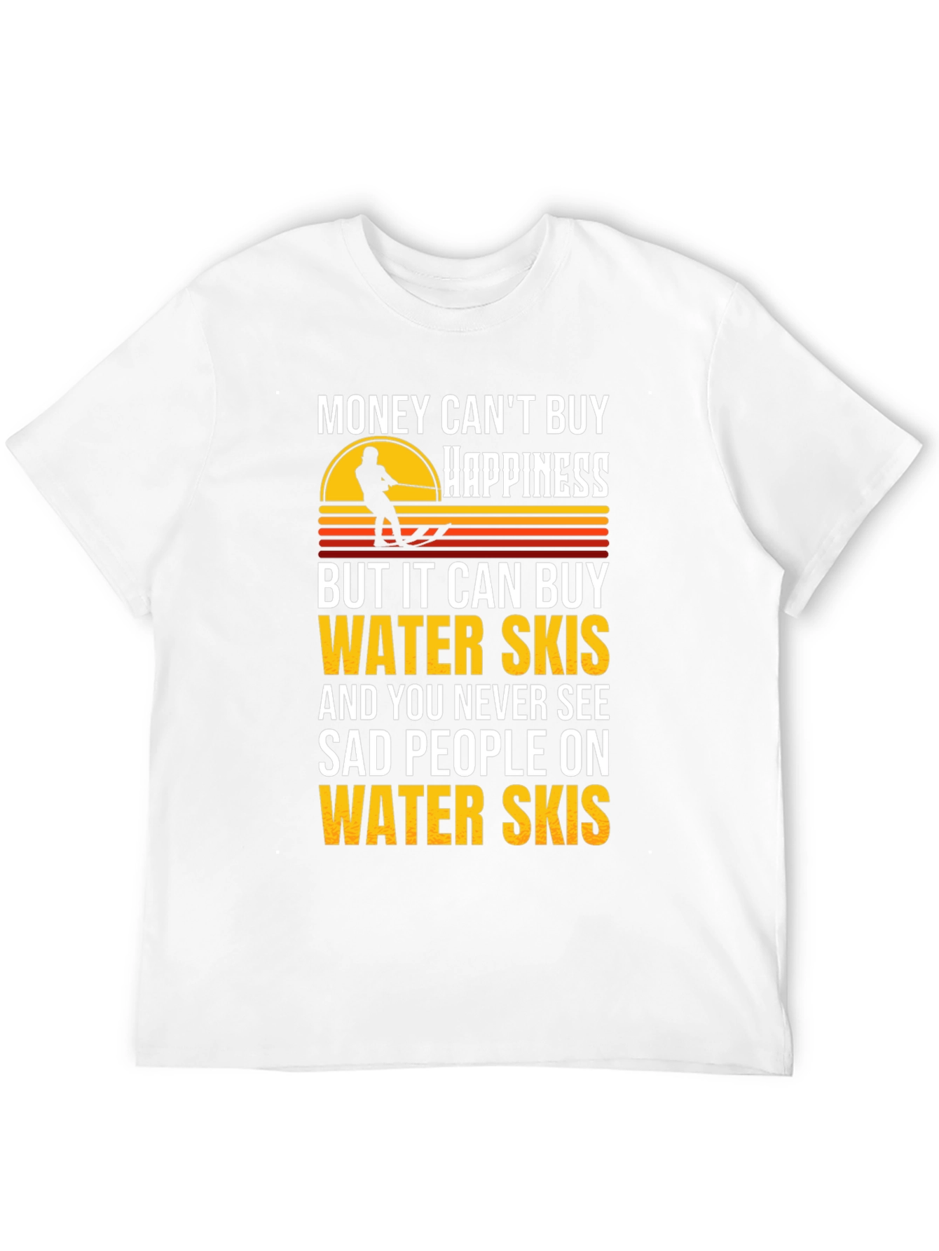 Water Skis Happiness Graphic T-Shirt