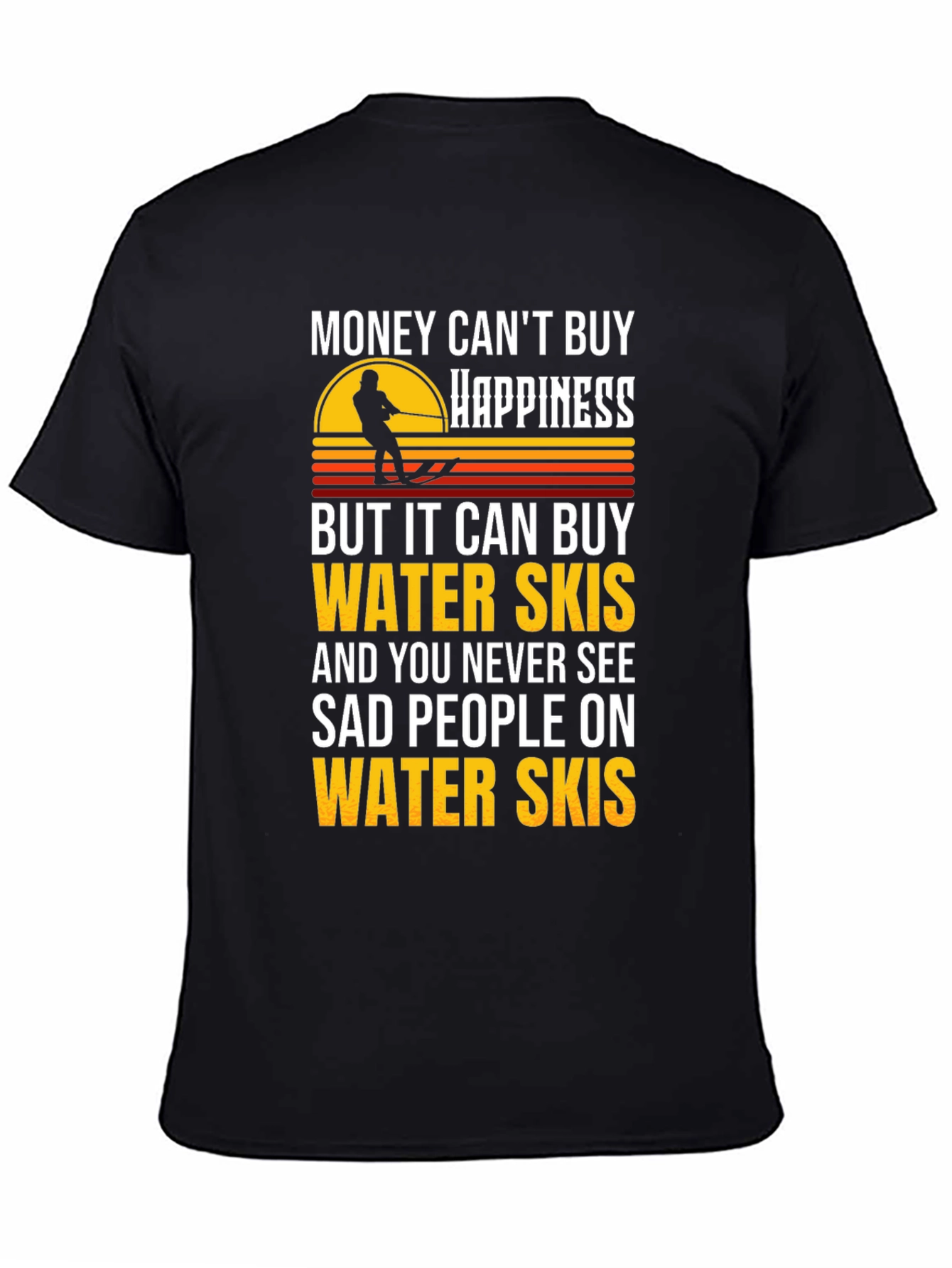 Water Skis Happiness Graphic T-Shirt