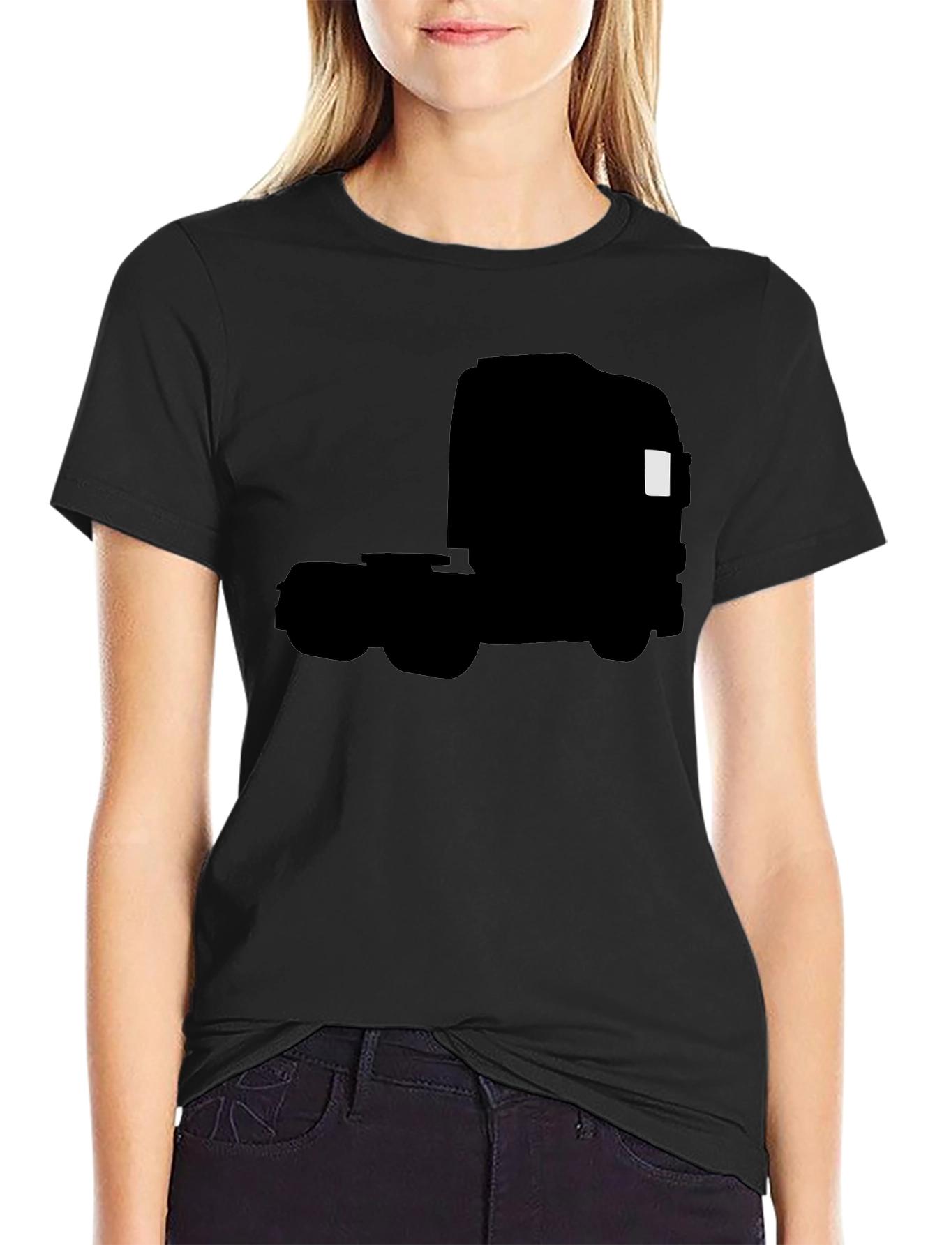 Truck Silhouette Graphic Tee - Black