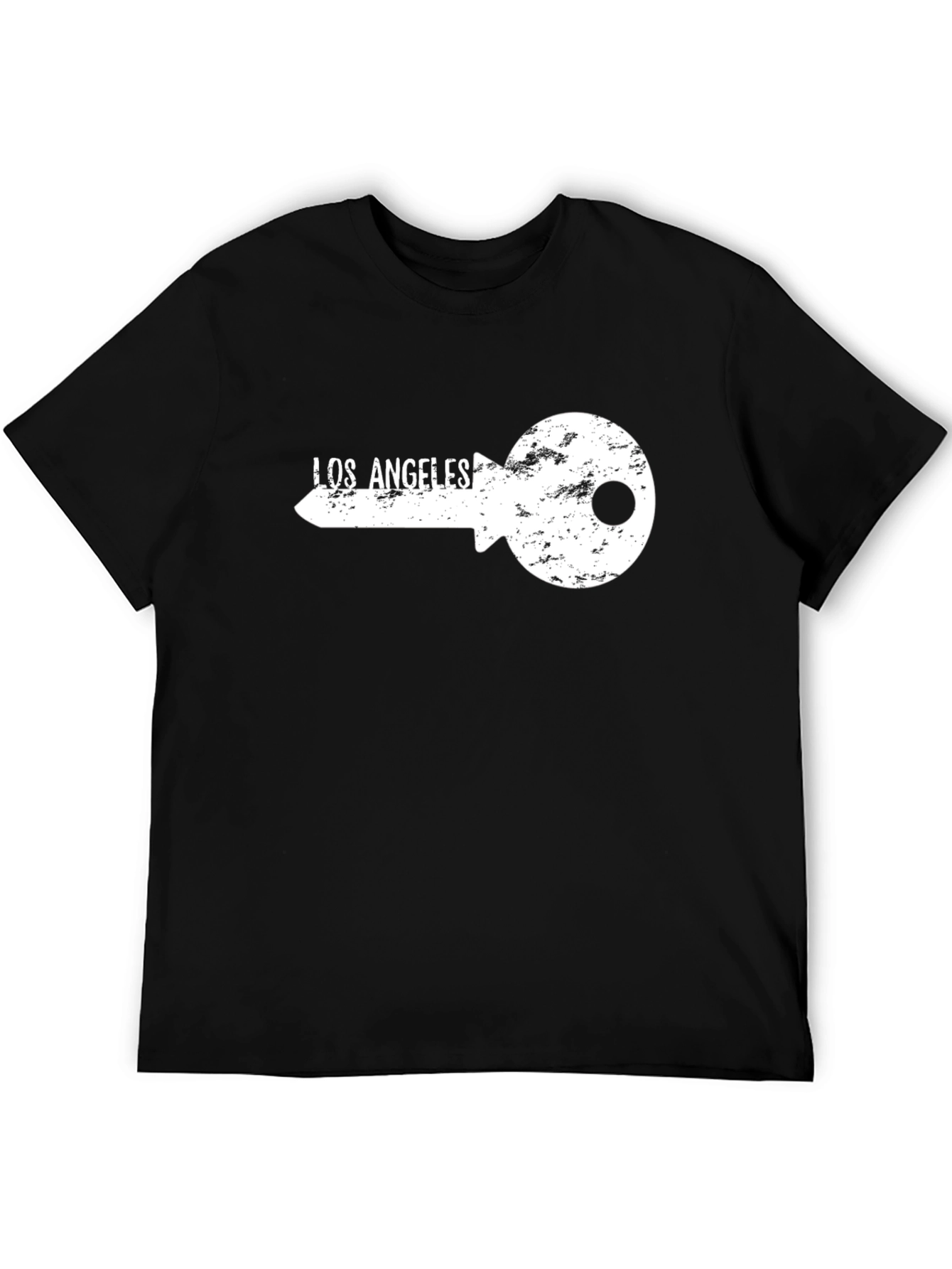 Los Angeles Key Graphic T-Shirt - Black