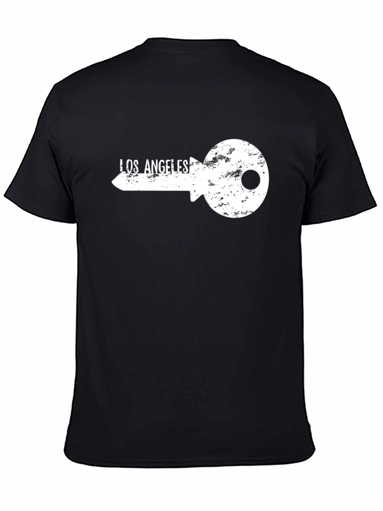 Los Angeles Key Graphic T-Shirt - Black