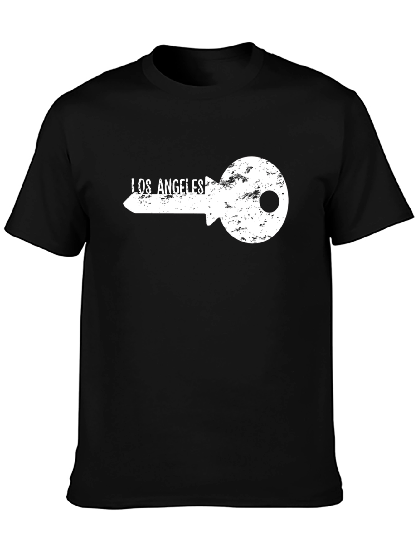 Los Angeles Key Graphic T-Shirt - Black