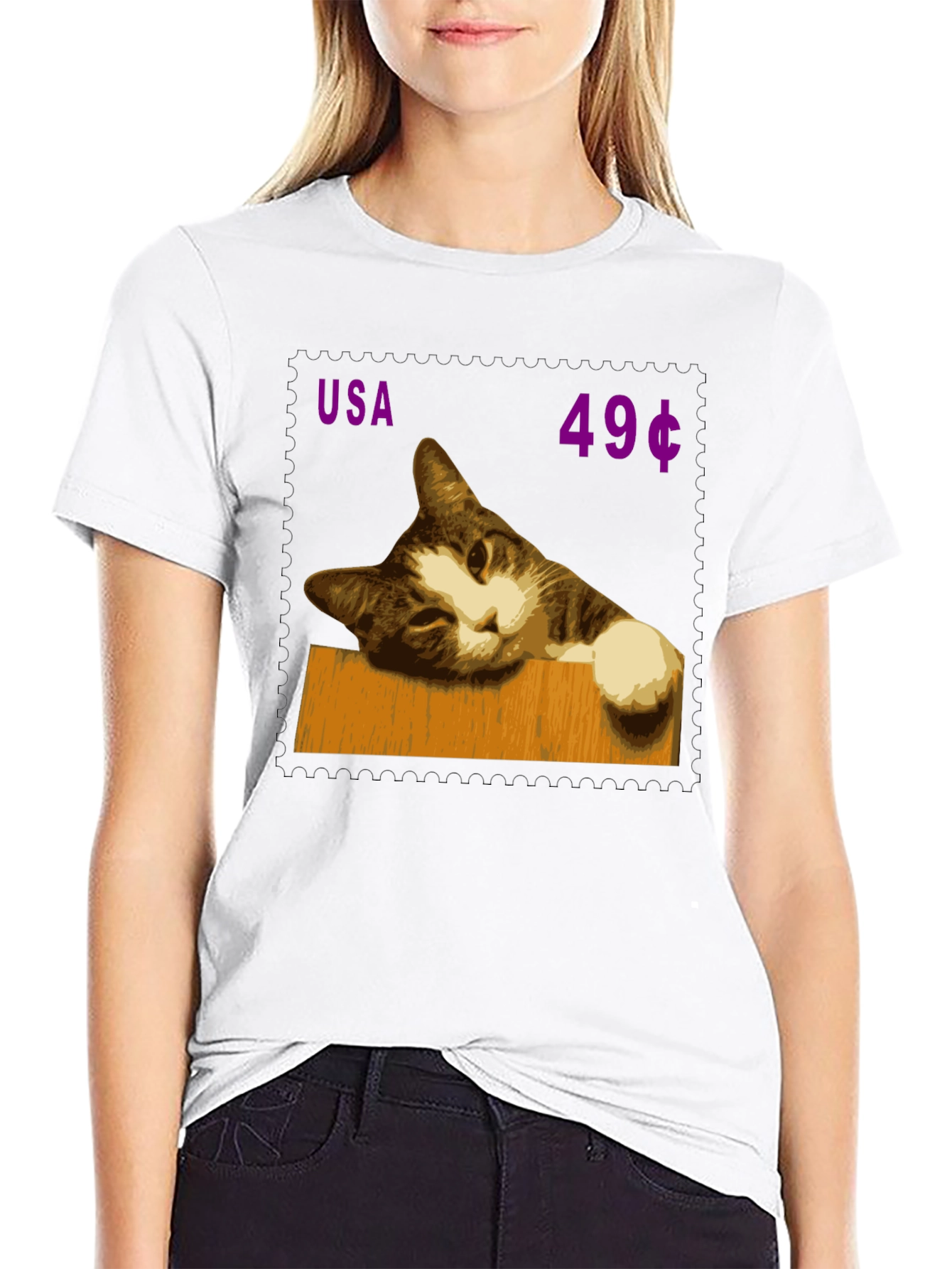 Cool Cat USA 49¢ Stamp T-Shirt