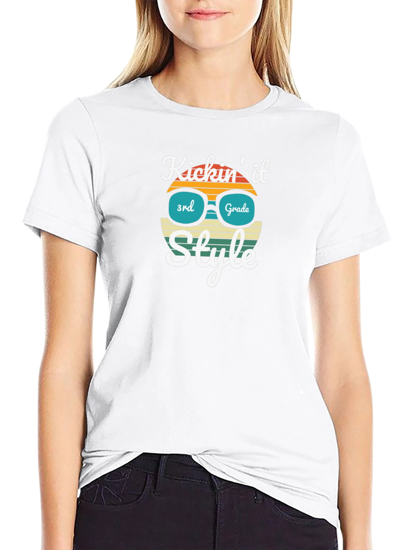 Kicking It 3rd Grade Style Graphic Tee