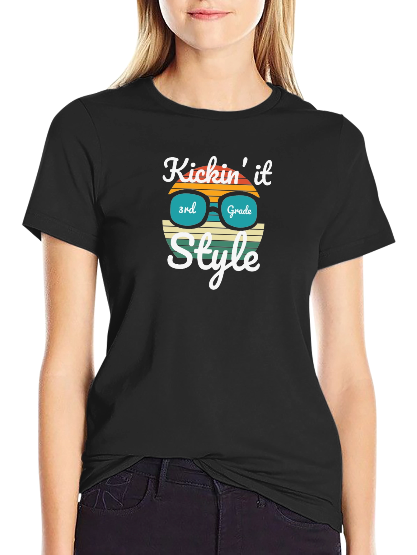 Kicking It 3rd Grade Style Graphic Tee
