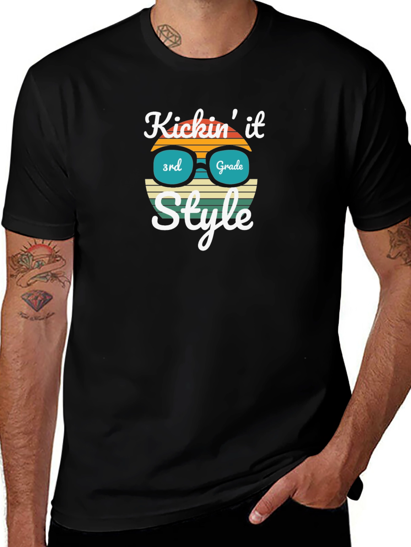Kicking It 3rd Grade Style Graphic Tee