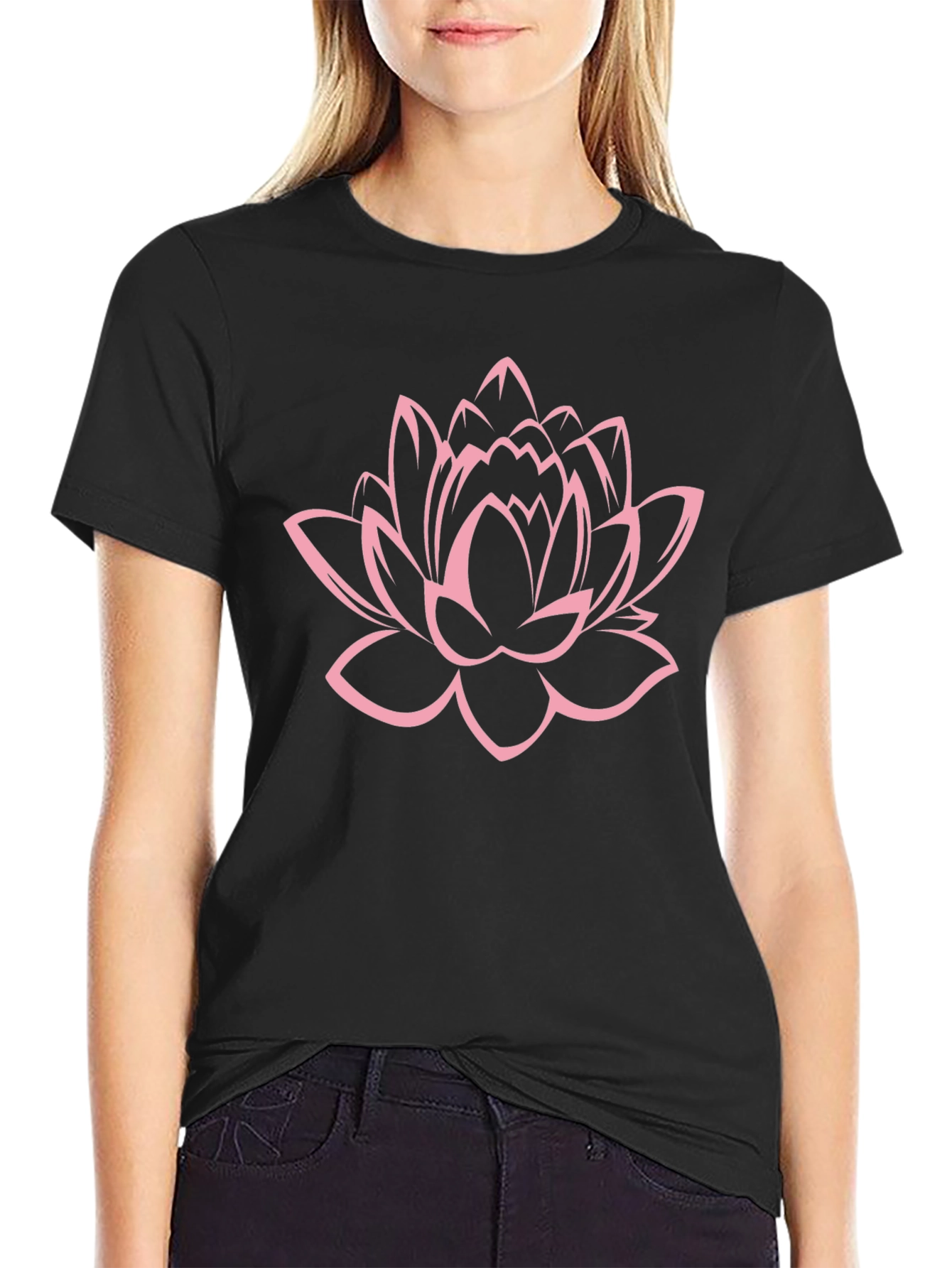 Lotus Flower Graphic Tee - Relaxed Fit
