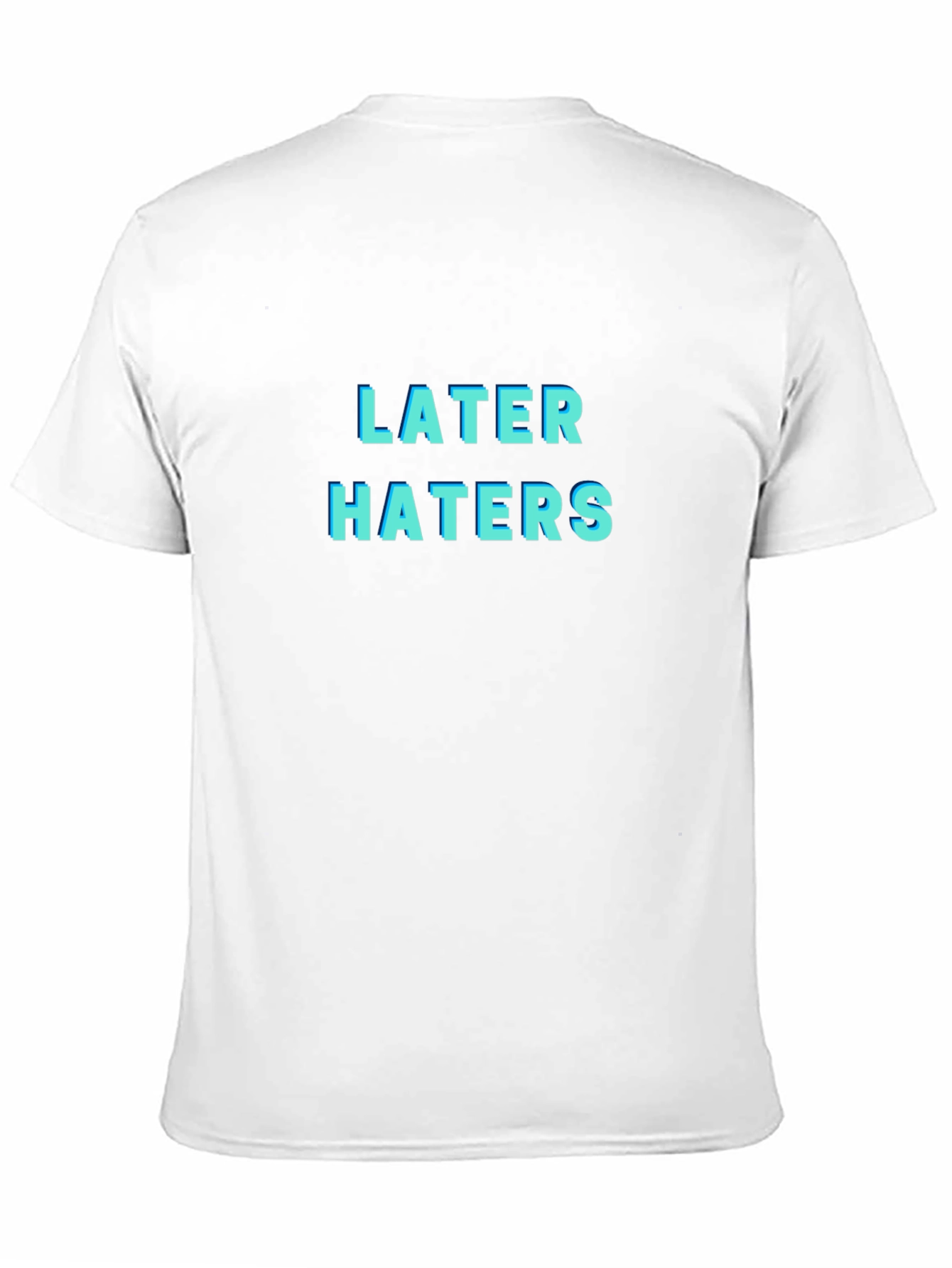 Later Haters Graphic T-Shirt - Trendy Black Tee