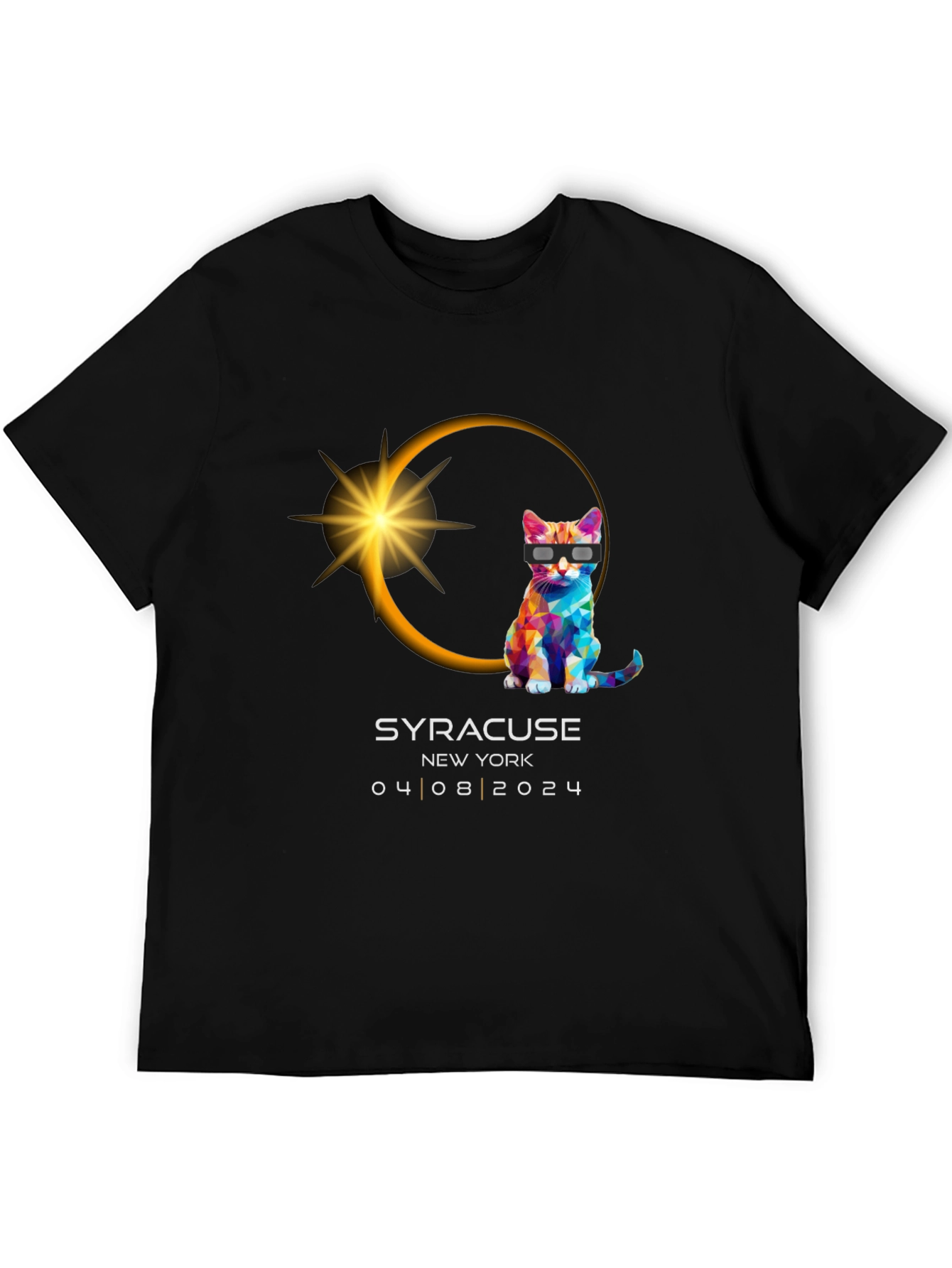 Syracuse Eclipse Cat T-Shirt - April 8 2024